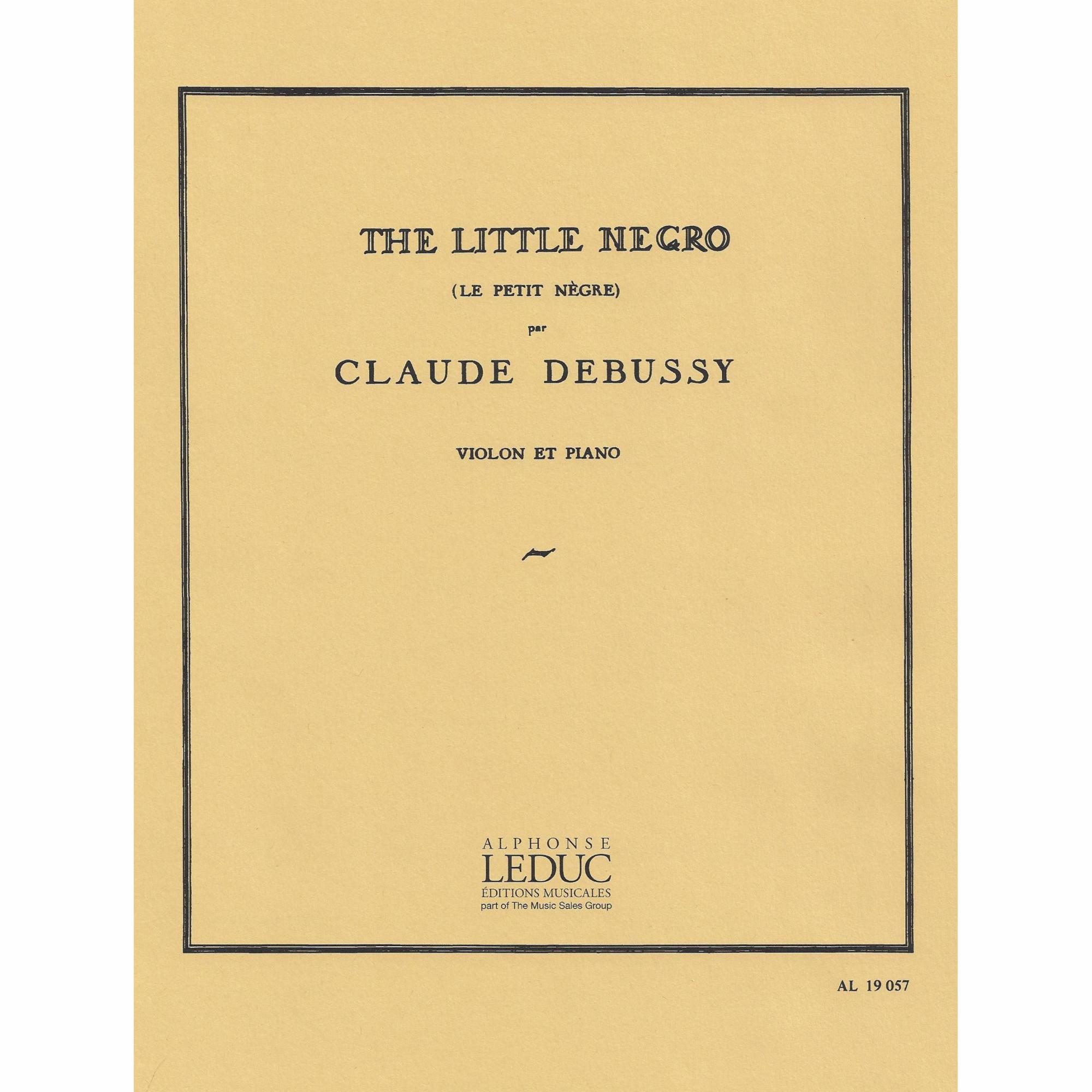 Debussy -- Le Petit Negre for Violin and Piano