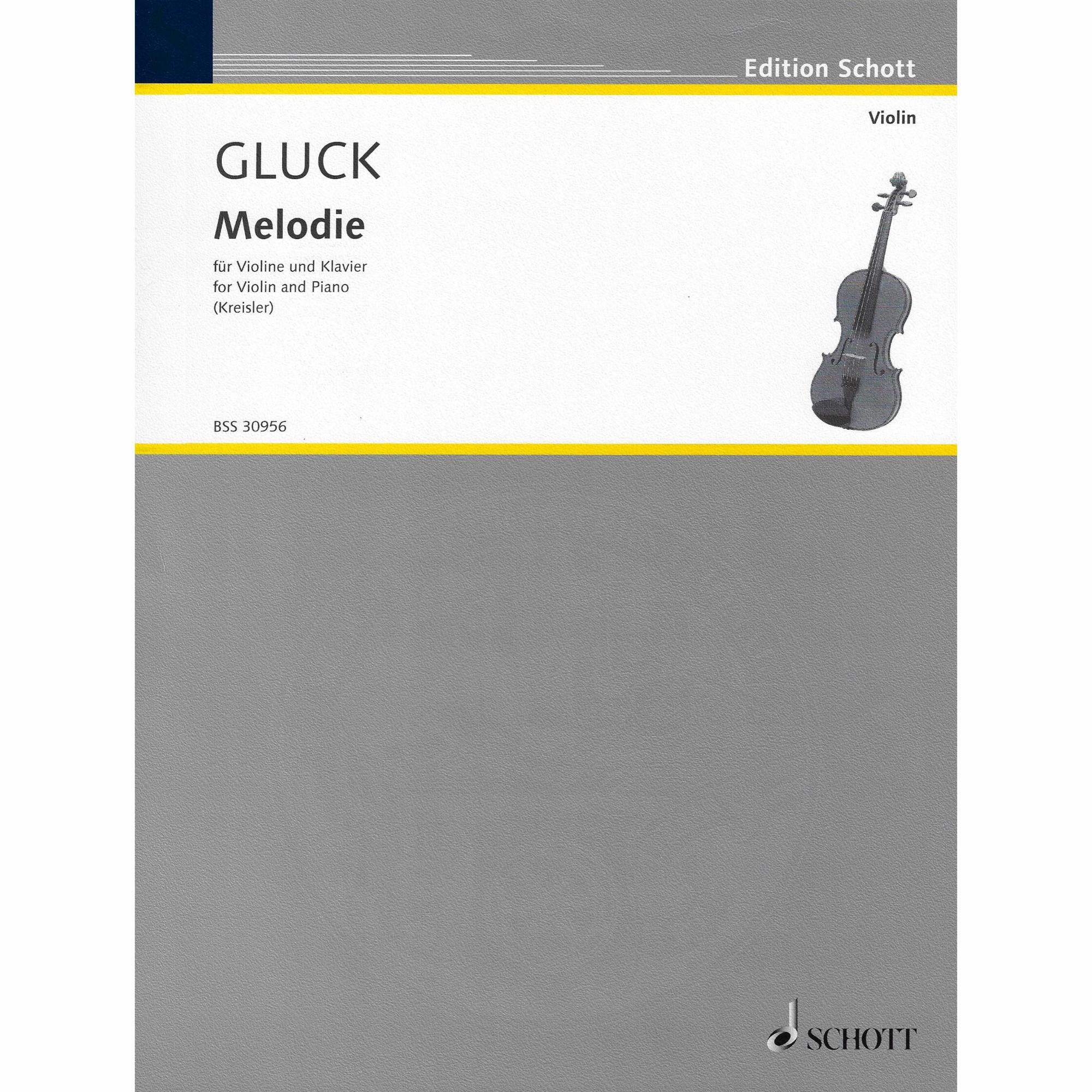 Gluck -- Melodie for Violin and Piano