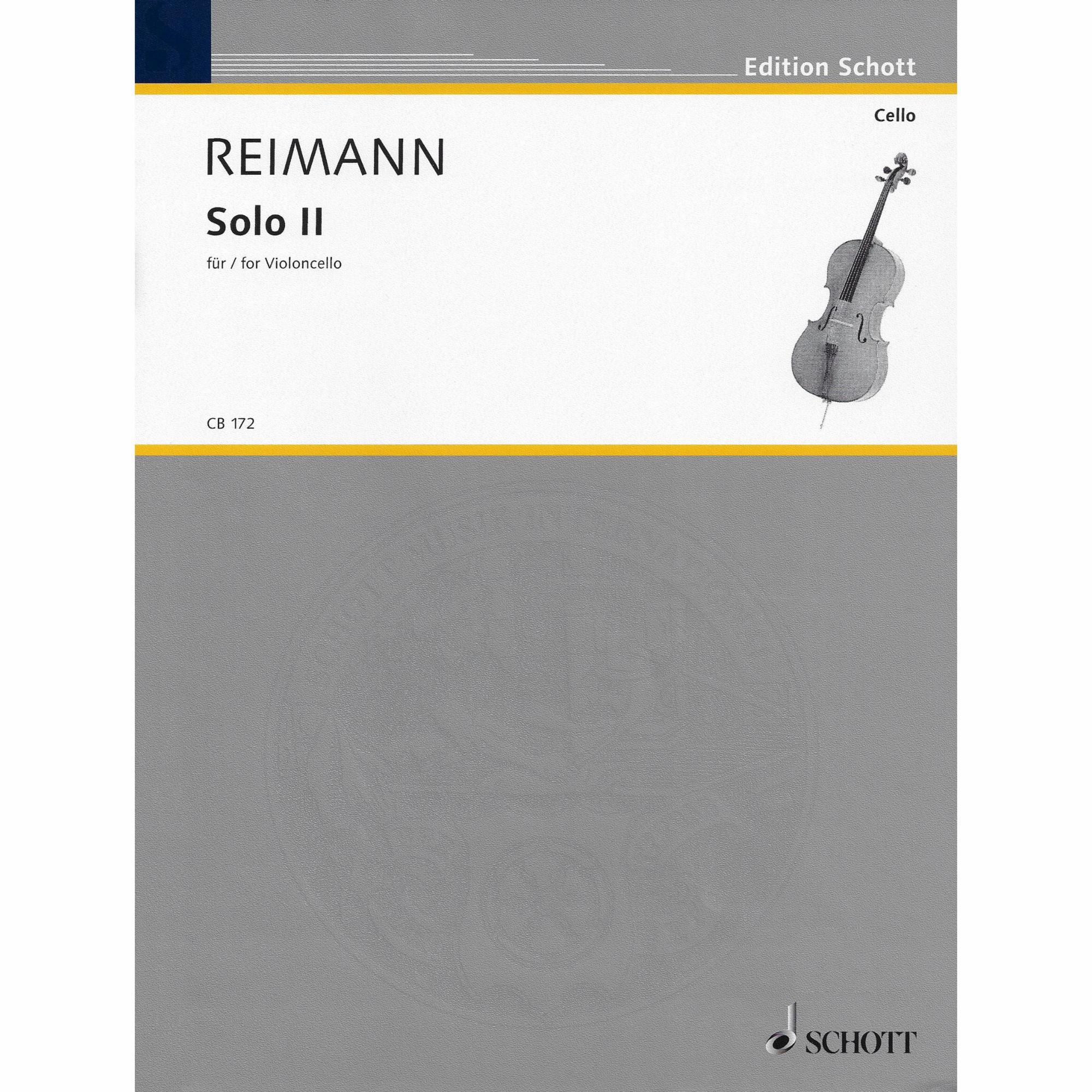 Reimann -- Solo II for Solo Cello