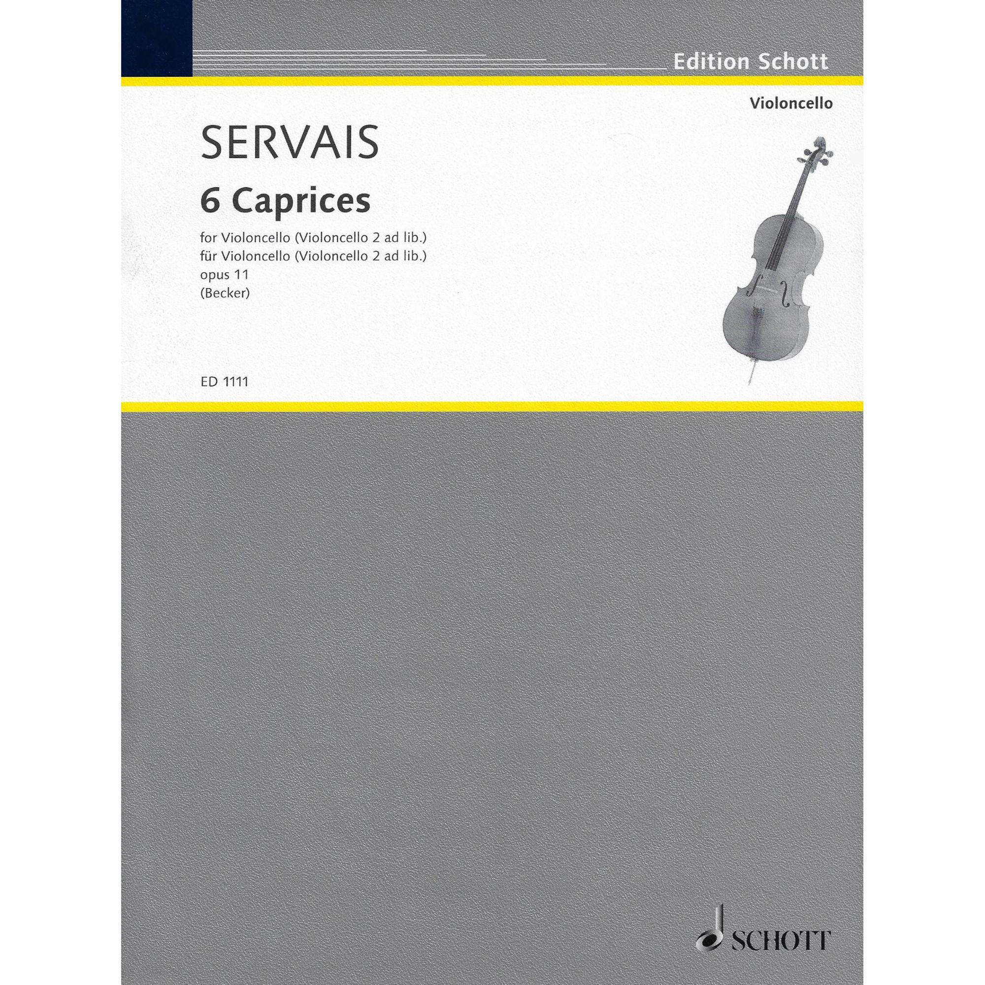 Servais -- Six Caprices, Op. 11 for Two Cellos