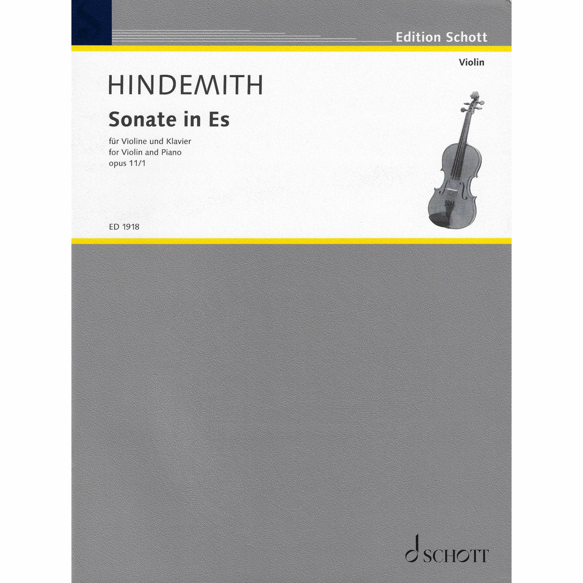 Hindemith -- Sonata in E-flat Major, Op. 11/1 for Violin and Piano