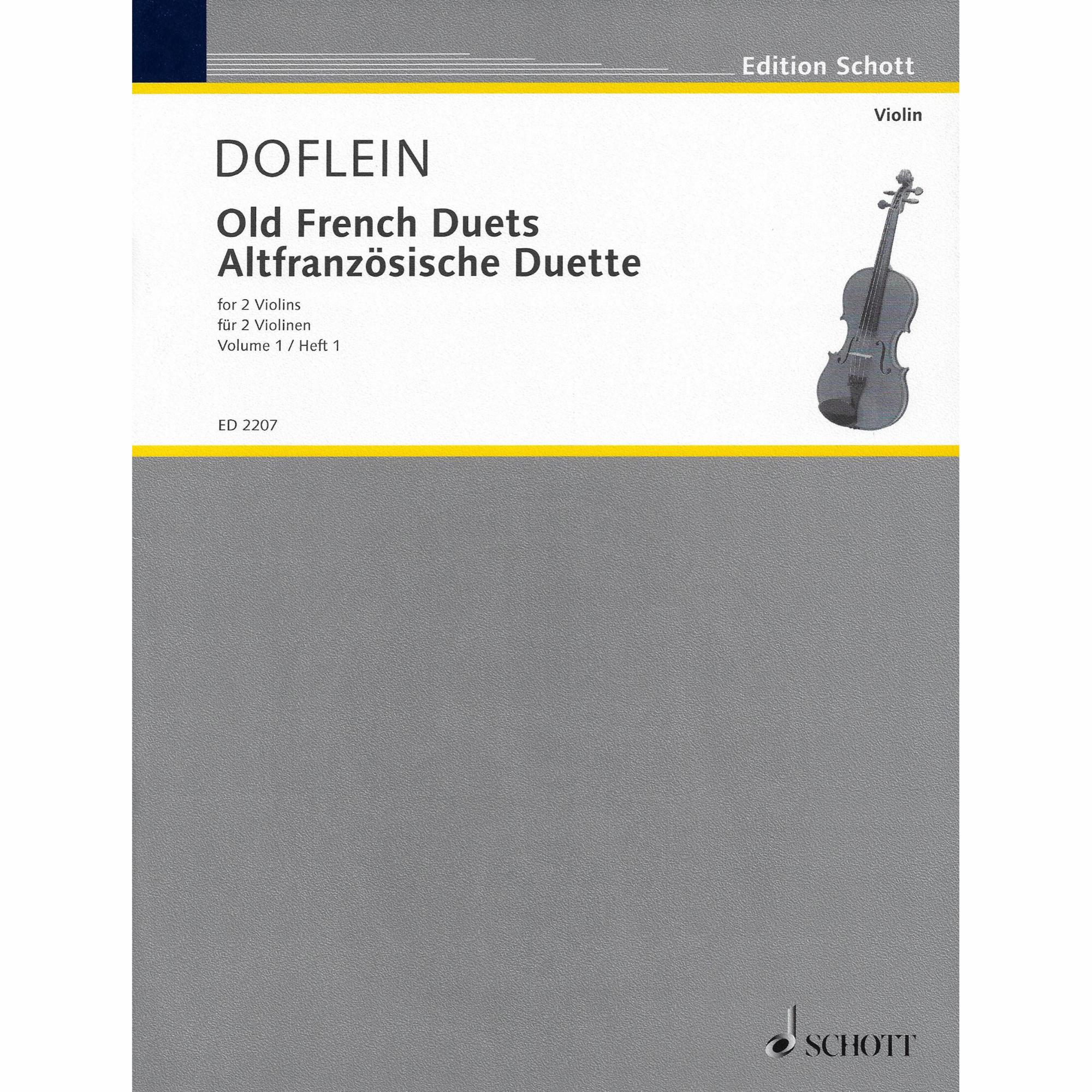 Doflein -- Old French Duets, Vols. 1-3 for Two Violins