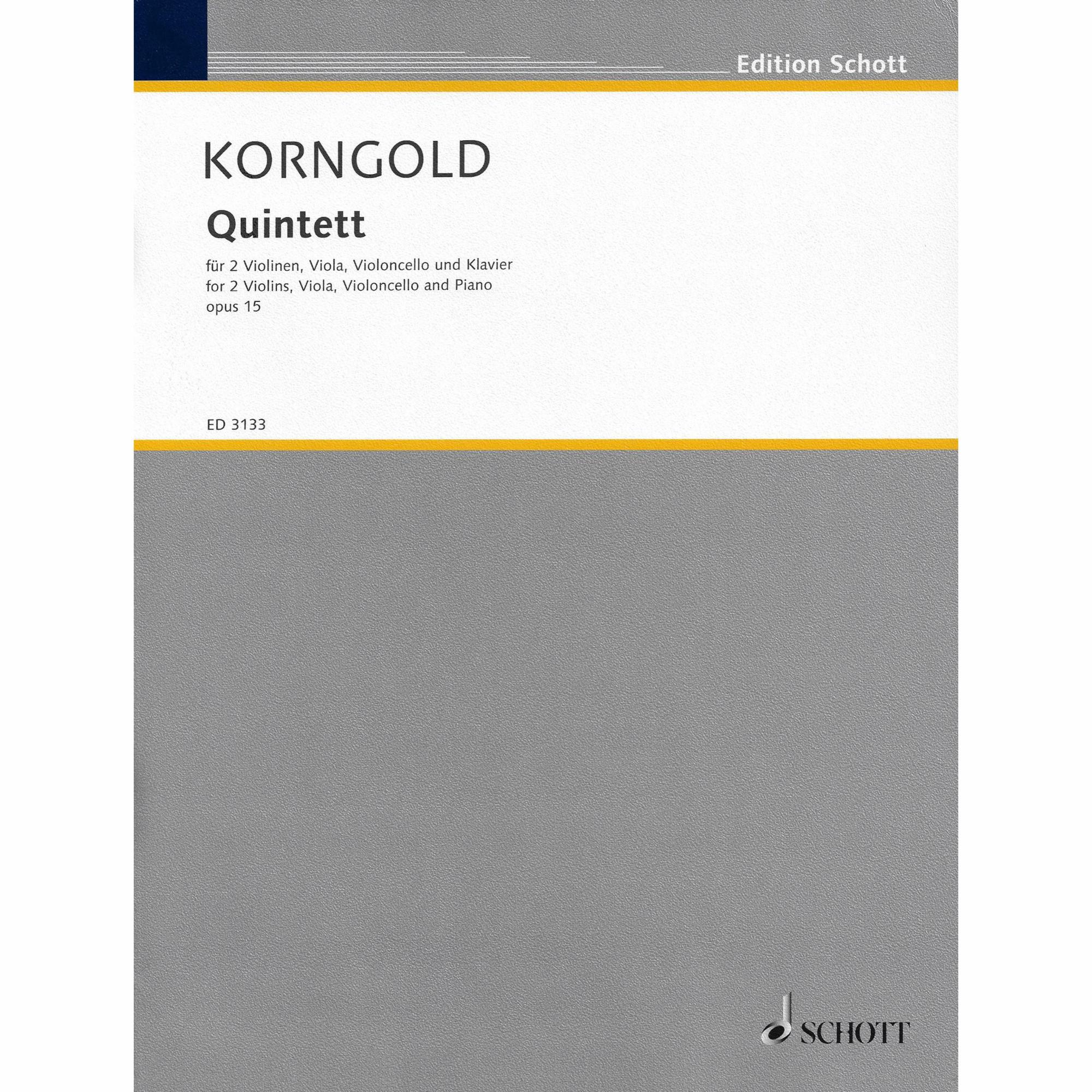 Korngold -- Piano Quintet, Op. 15