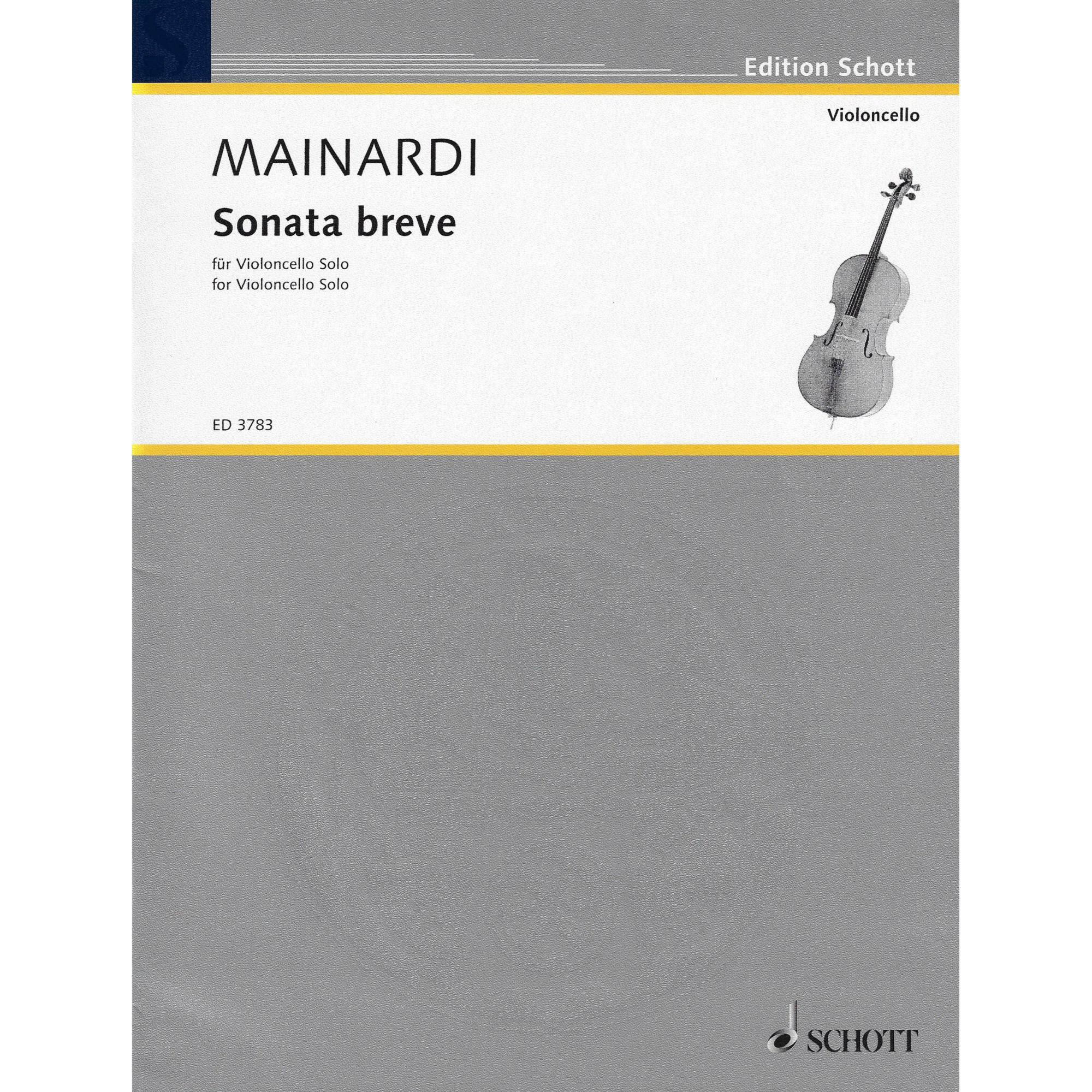 Mainardi -- Sonata breve for Solo Cello
