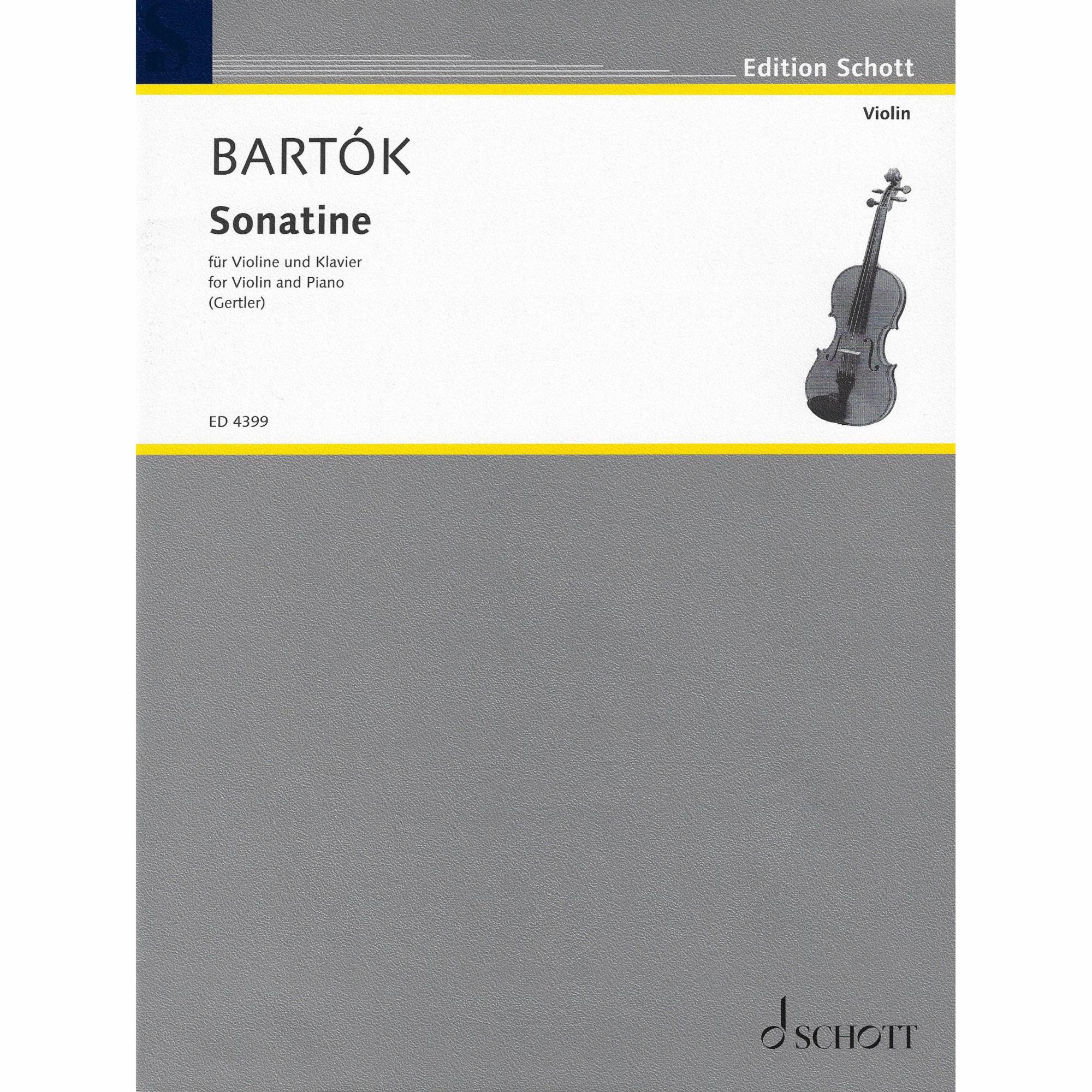 Bartok -- Sonatine on Themes of Transsylvanian Peasants for Violin and Piano