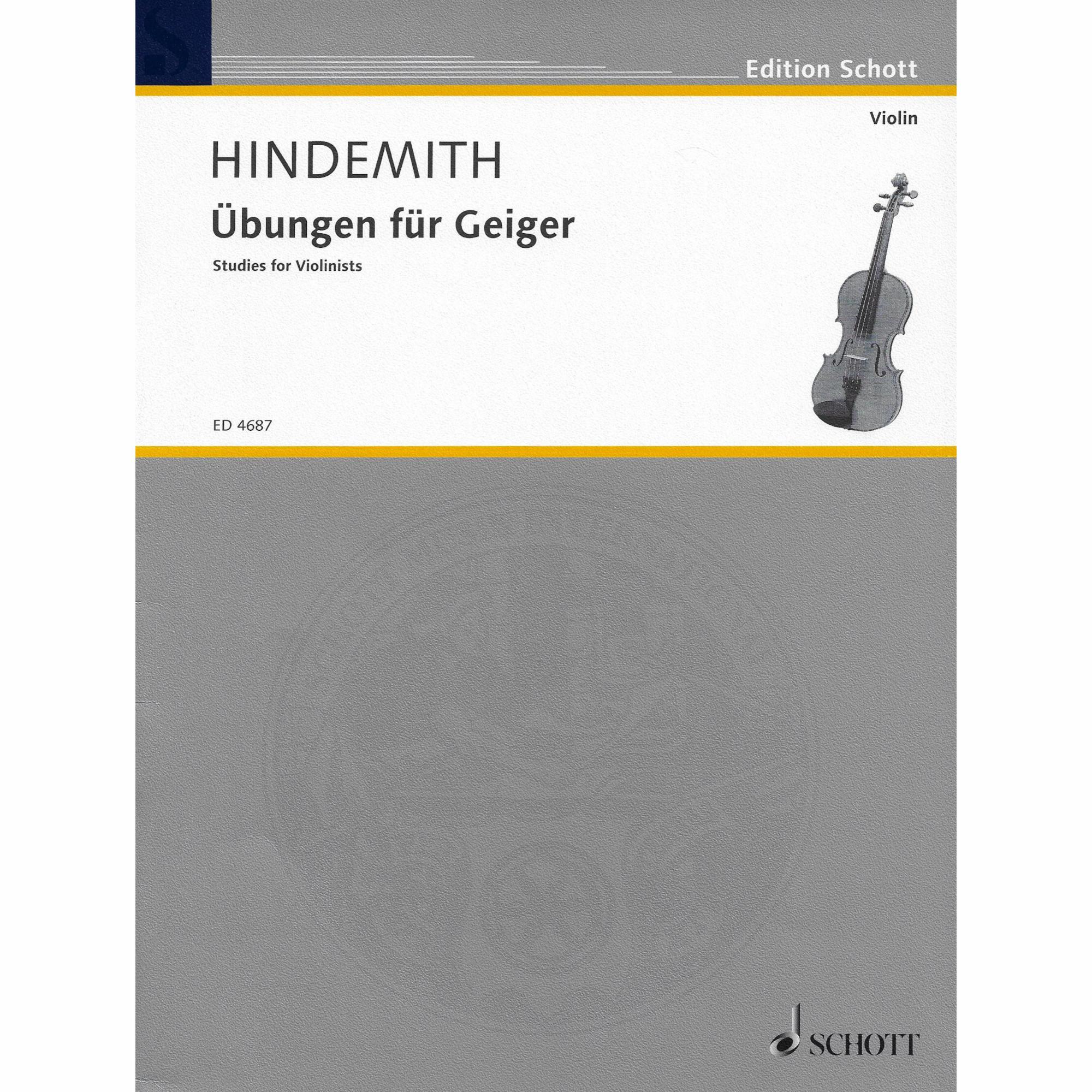 Hindemith -- Studies for Violinists
