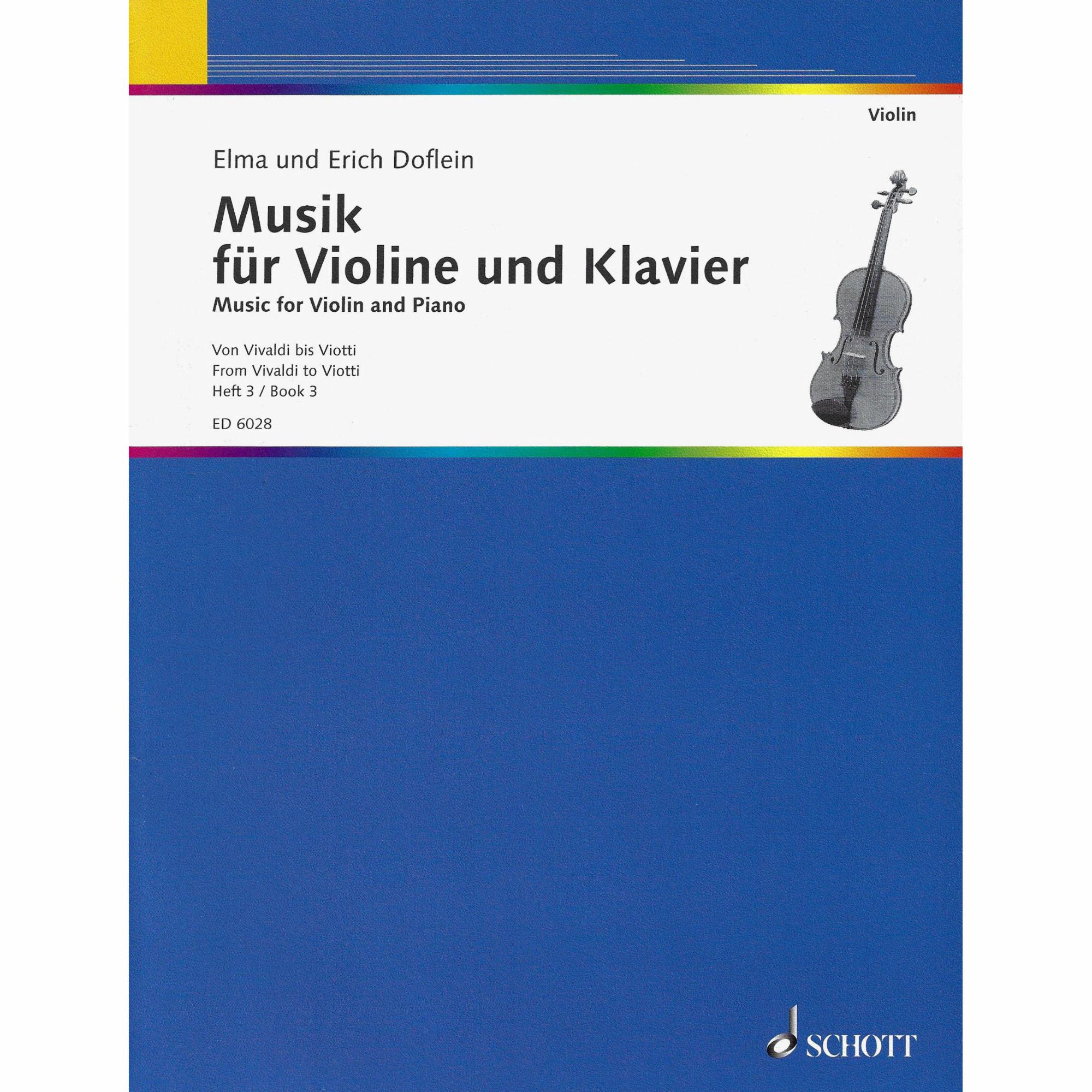 Doflein -- Music for Violin and Piano, Bks. 1-3