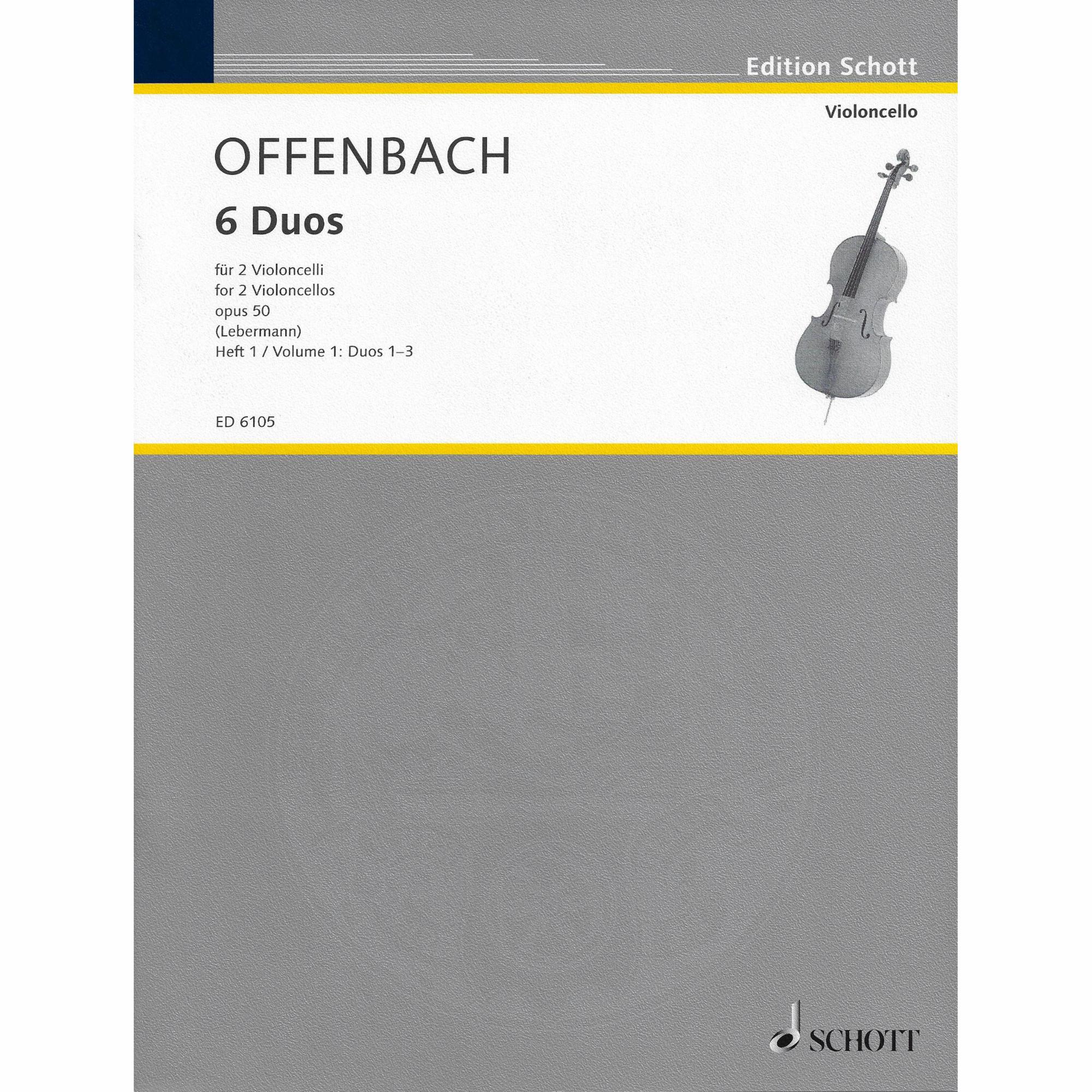 Offenbach -- 6 Duos, Op. 50, Vols. 1-2 for Two Cellos