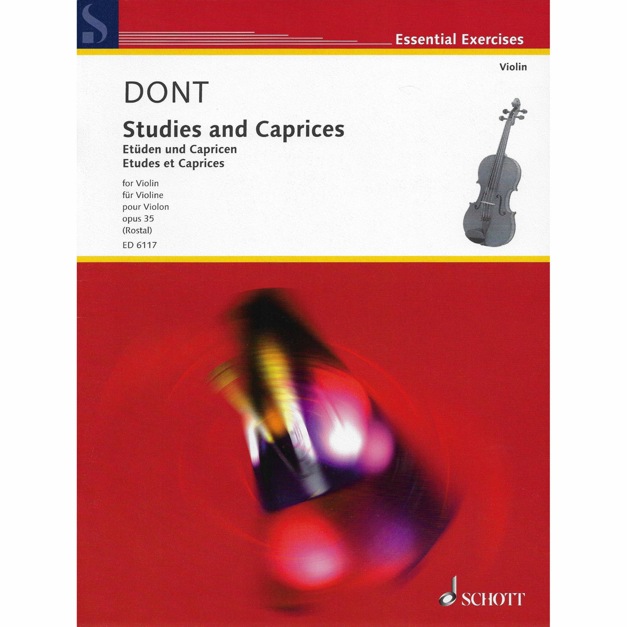 Dont -- Studies and Caprices, Op. 35 for Violin