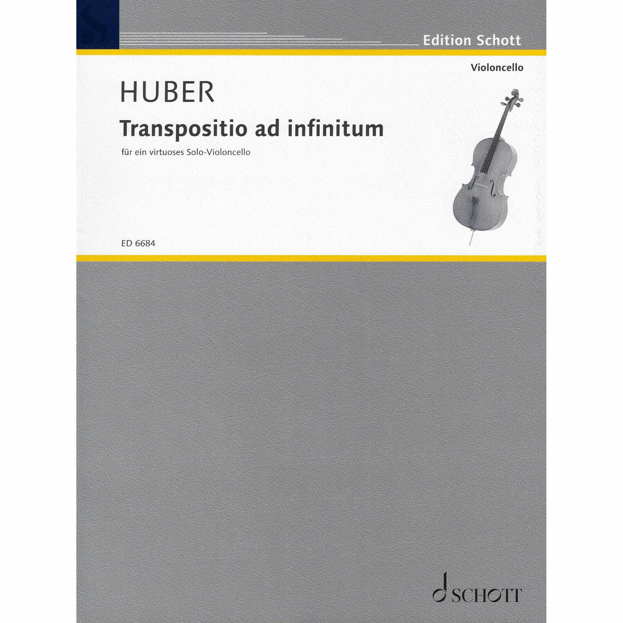 Huber -- Transpositio ad infinitum for Solo Cello