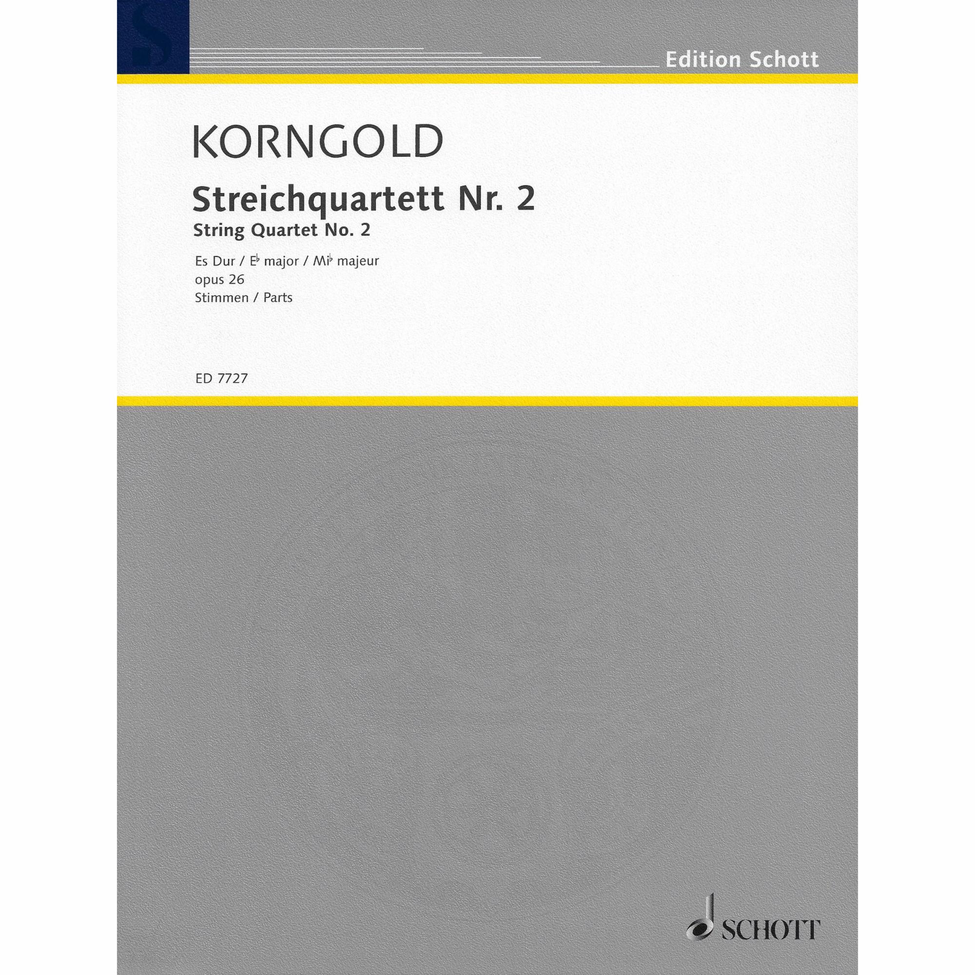 Korngold -- String Quartet No. 2 in E-flat Major, Op. 26
