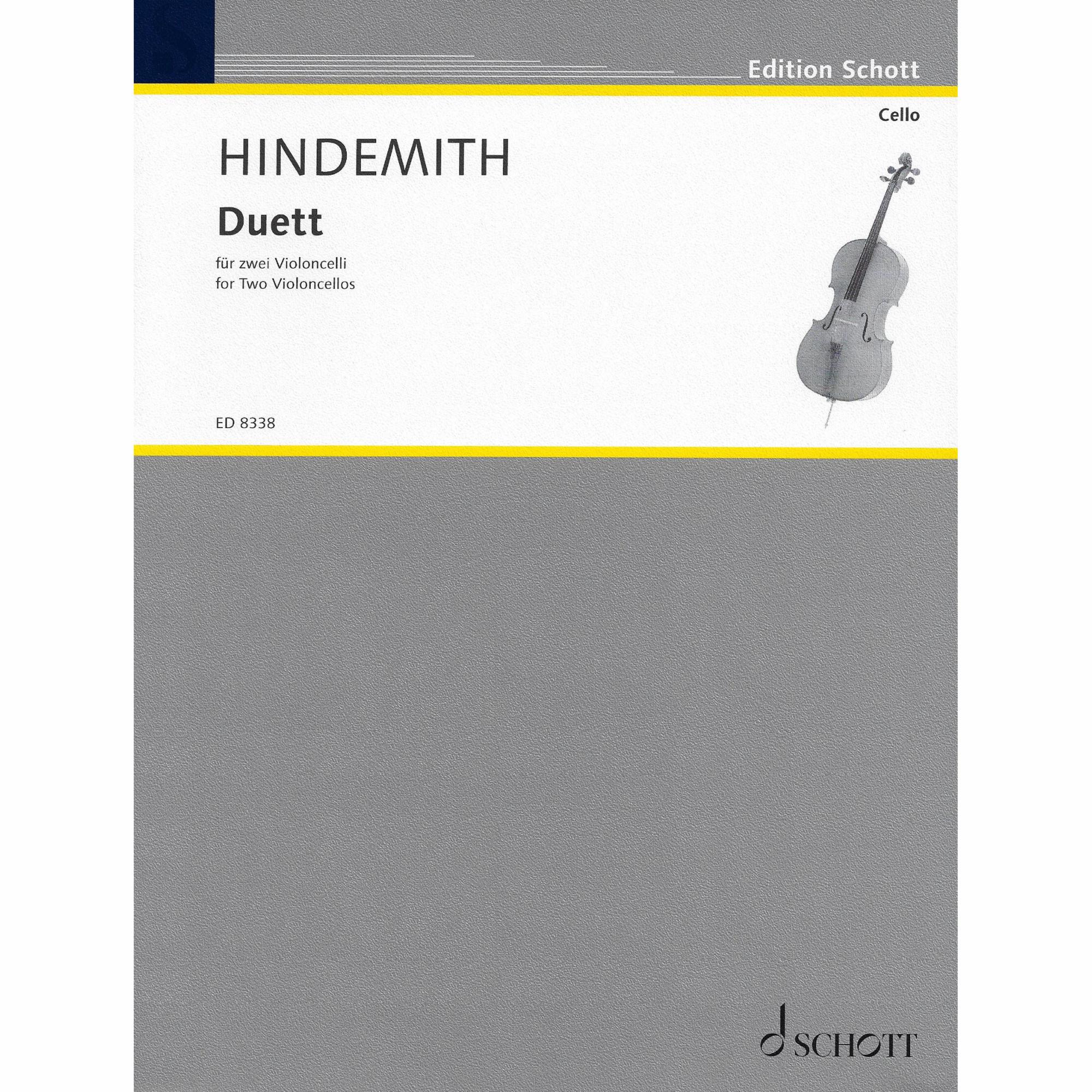 Hindemith -- Duet for Two Cellos