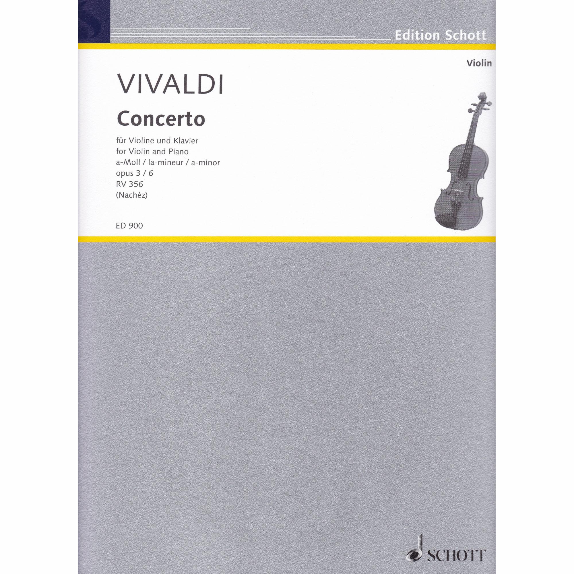 Violin Concerto in A Minor, Op. 3, No. 6