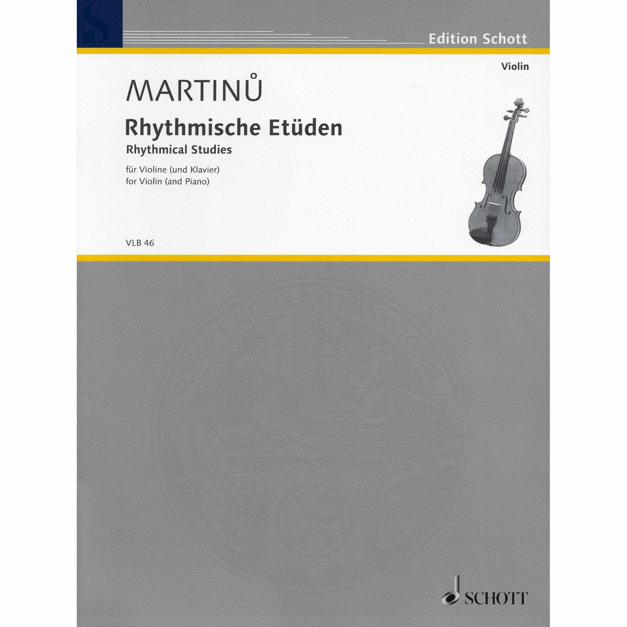Martinu -- Rhythmical Studies for Violin and Piano 