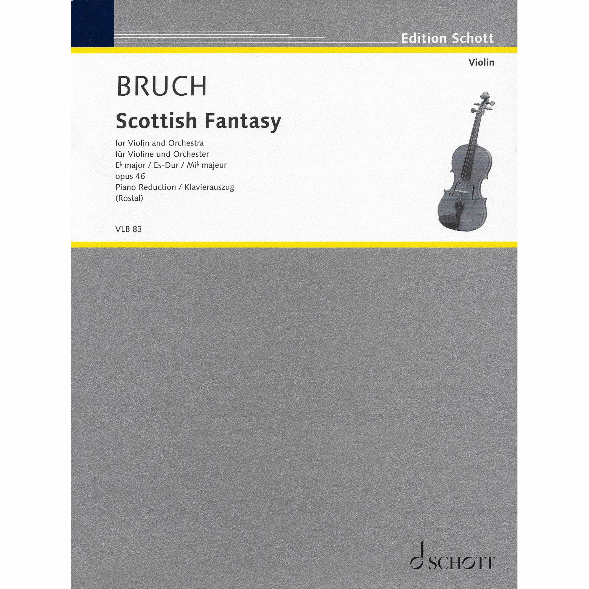 Bruch -- Scottish Fantasy in E-flat Major, Op. 46 for Violin and Piano
