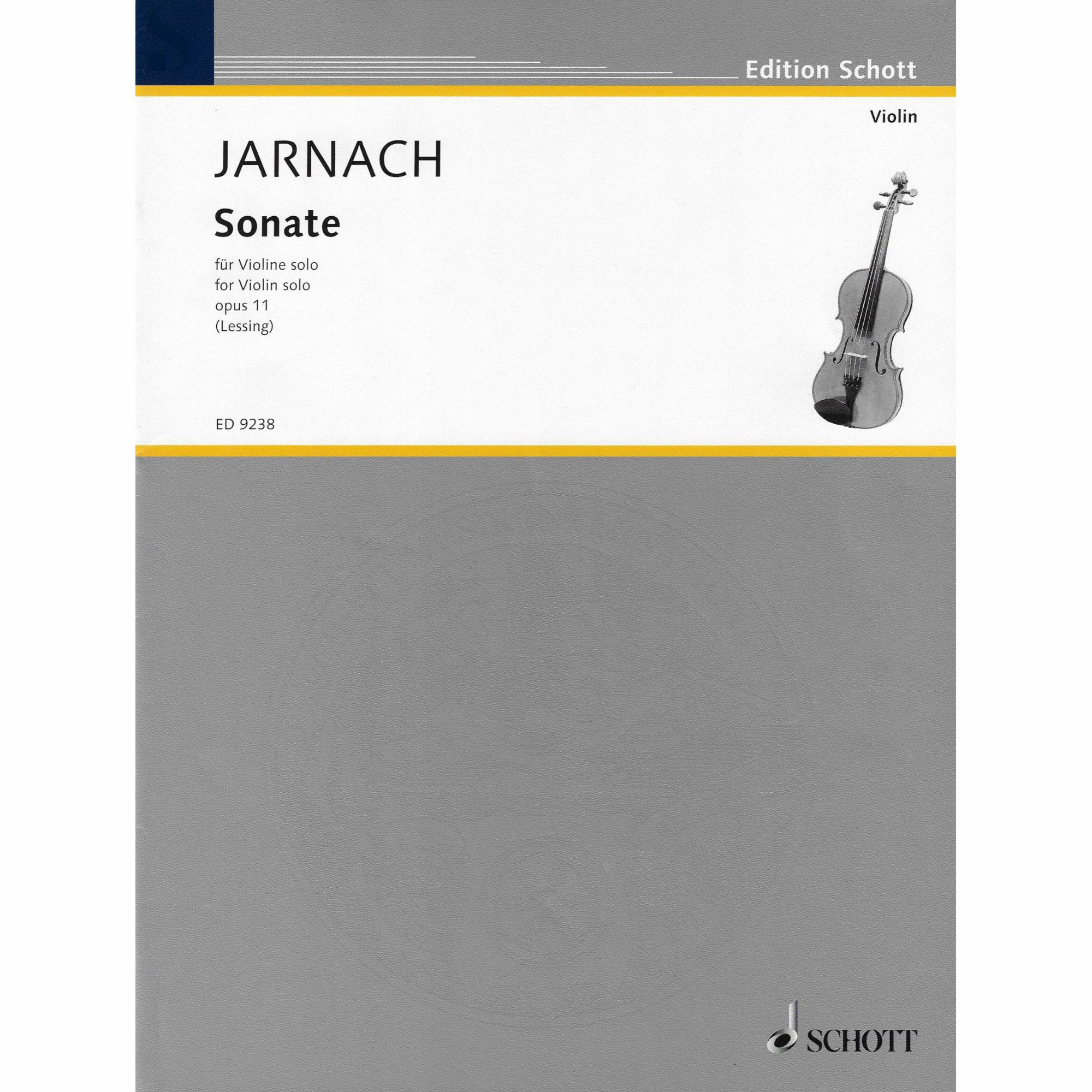 Jarnach -- Sonata, Op. 11 for Solo Violin