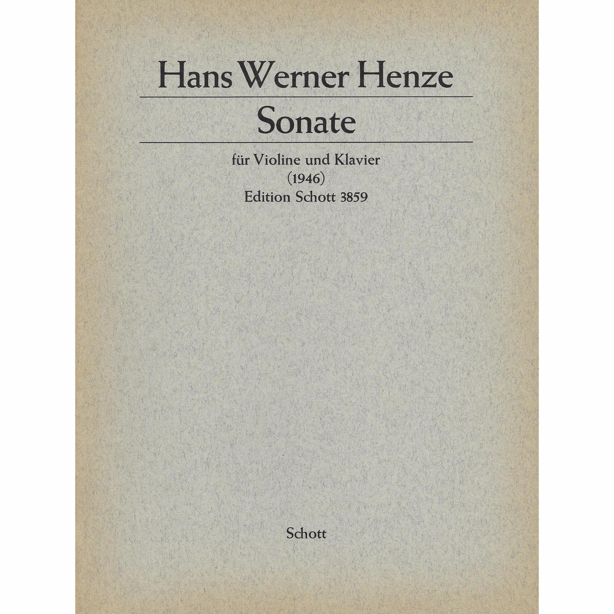 Henze -- Sonata for Violin and Piano
