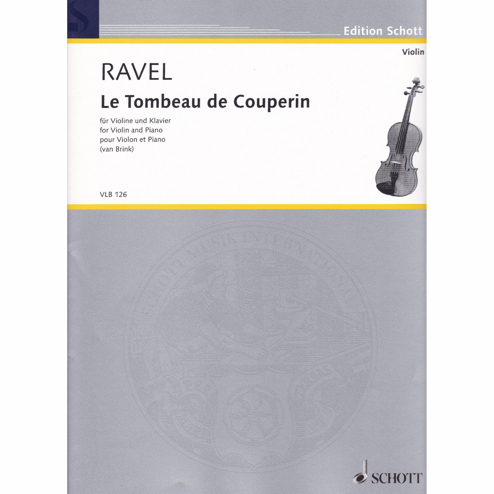 Le Tombeau de Couperin for Violin and Piano