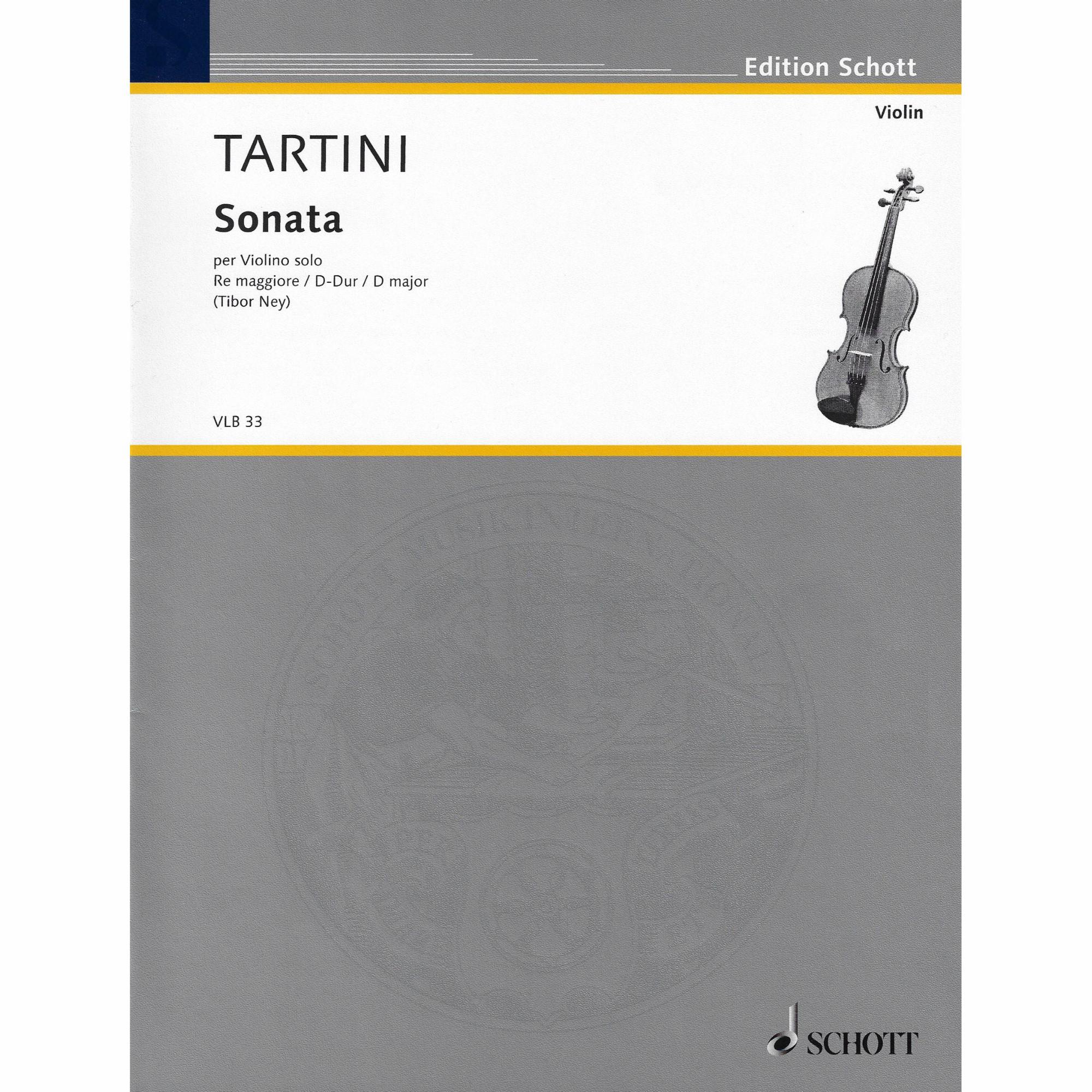 Tartini -- Sonata in D Major for Solo Violin