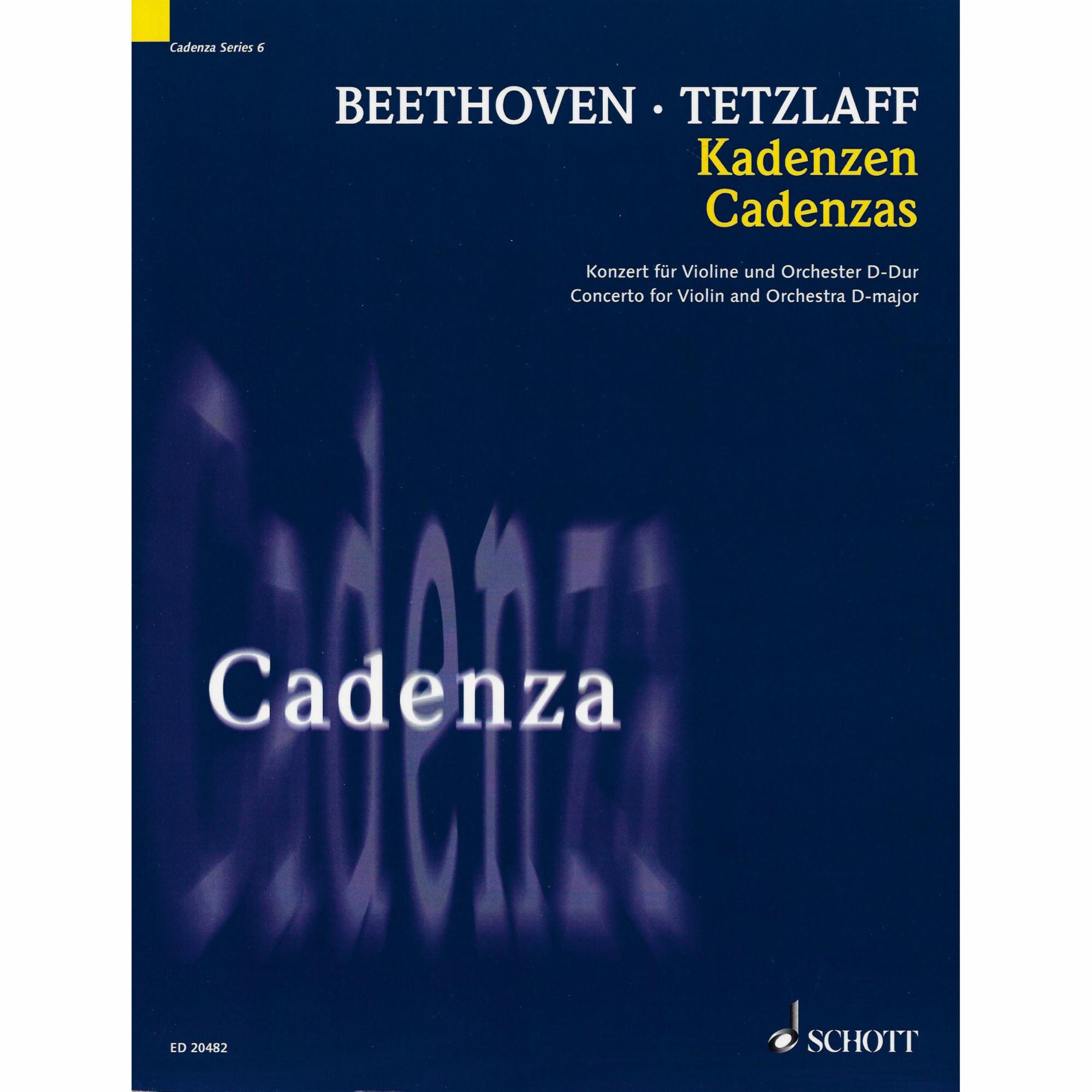 Tetzlaff/Beethoven -- Cadenzas to Violin Concerto in D Major, Op. 61
