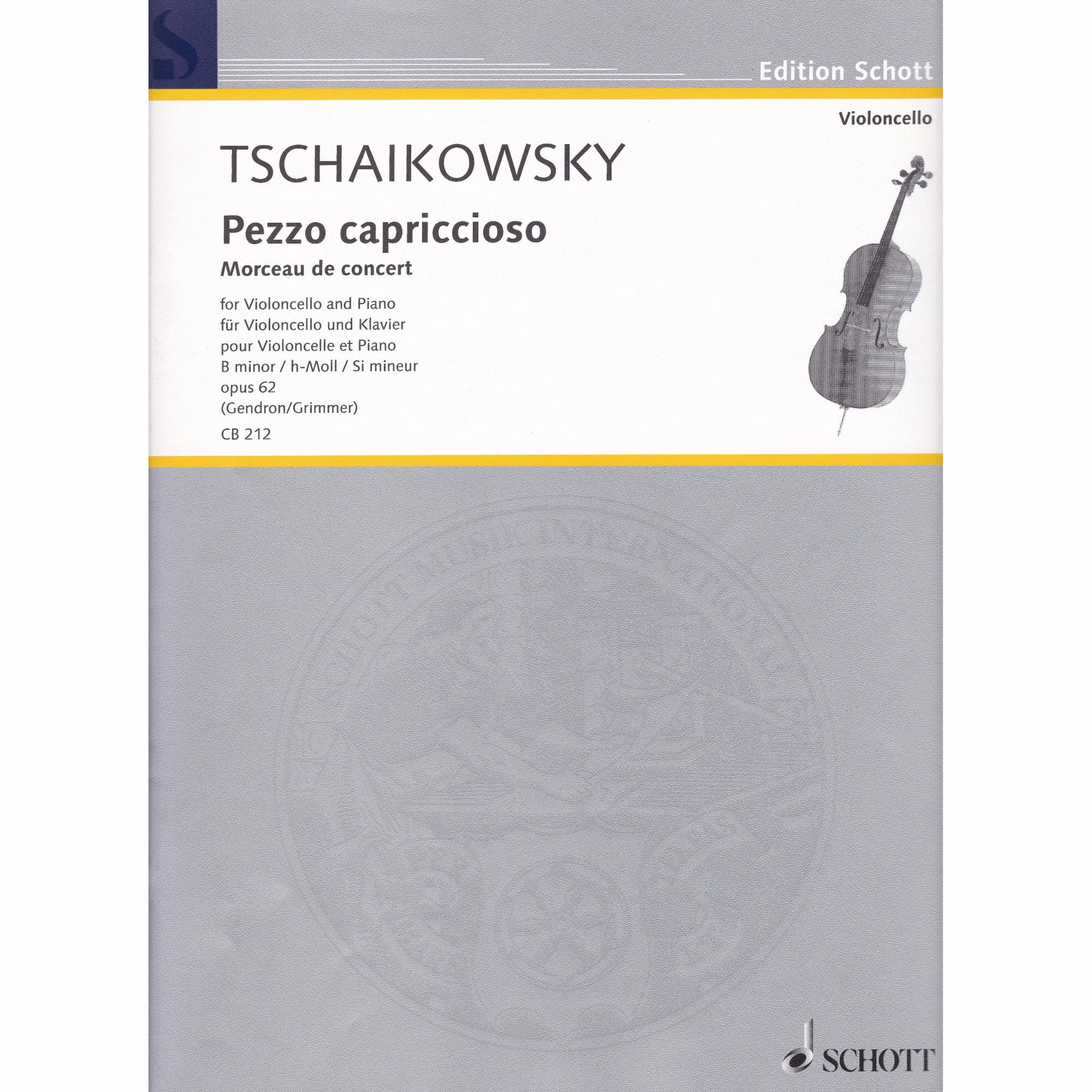 Pezzo Capriccioso in B minor for Cello and Piano, Op. 62