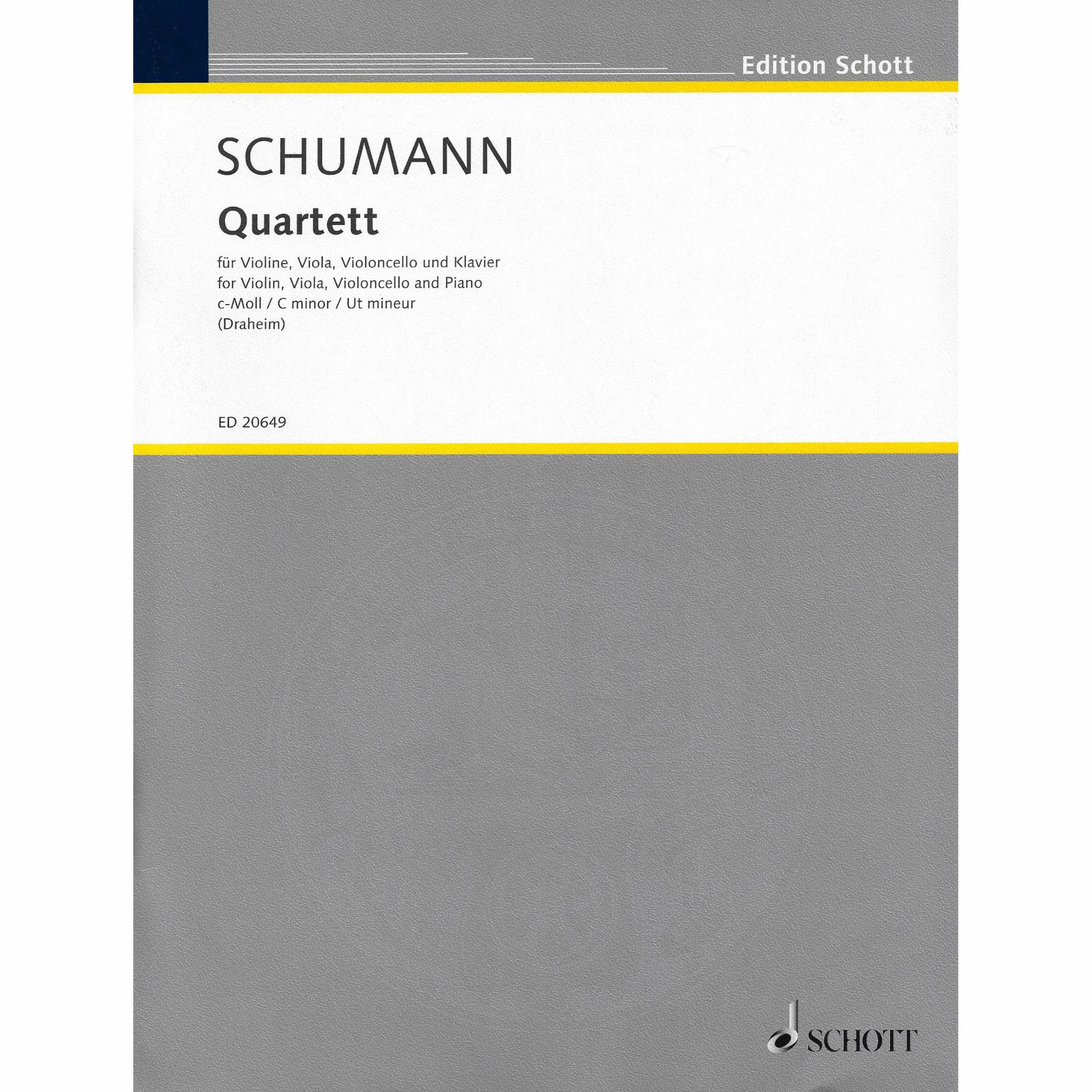Schumann -- Piano Quartet in C Minor