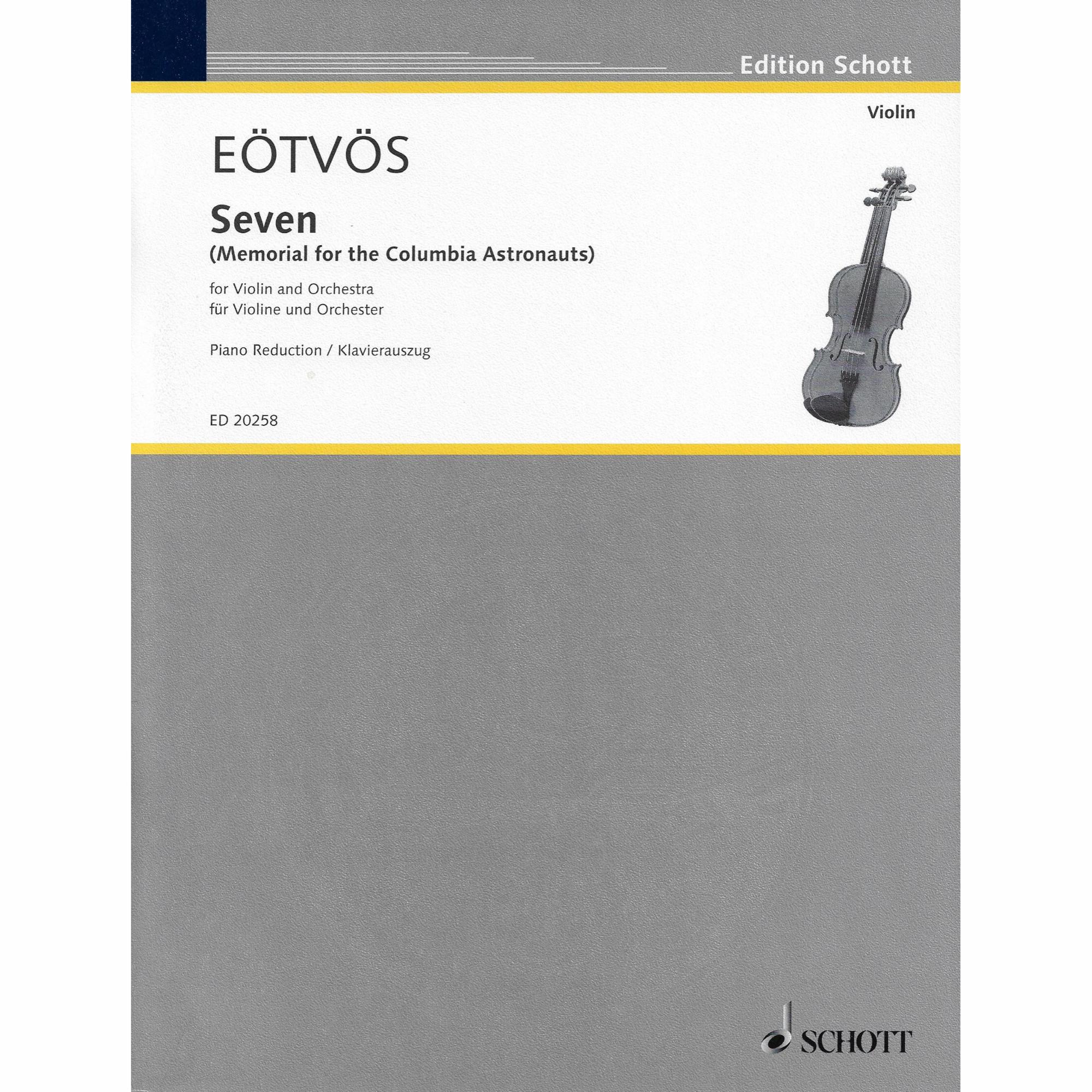 Eotvos -- Seven: Memorial for the Columbia Astronauts for Violin and Piano
