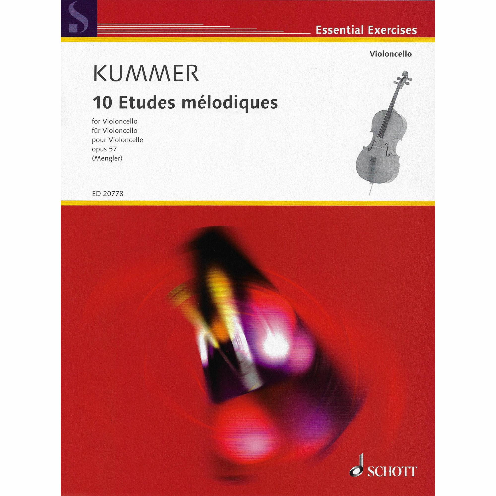 Kummer -- 10 Melodic Etudes, Op. 57 for Two Cellos