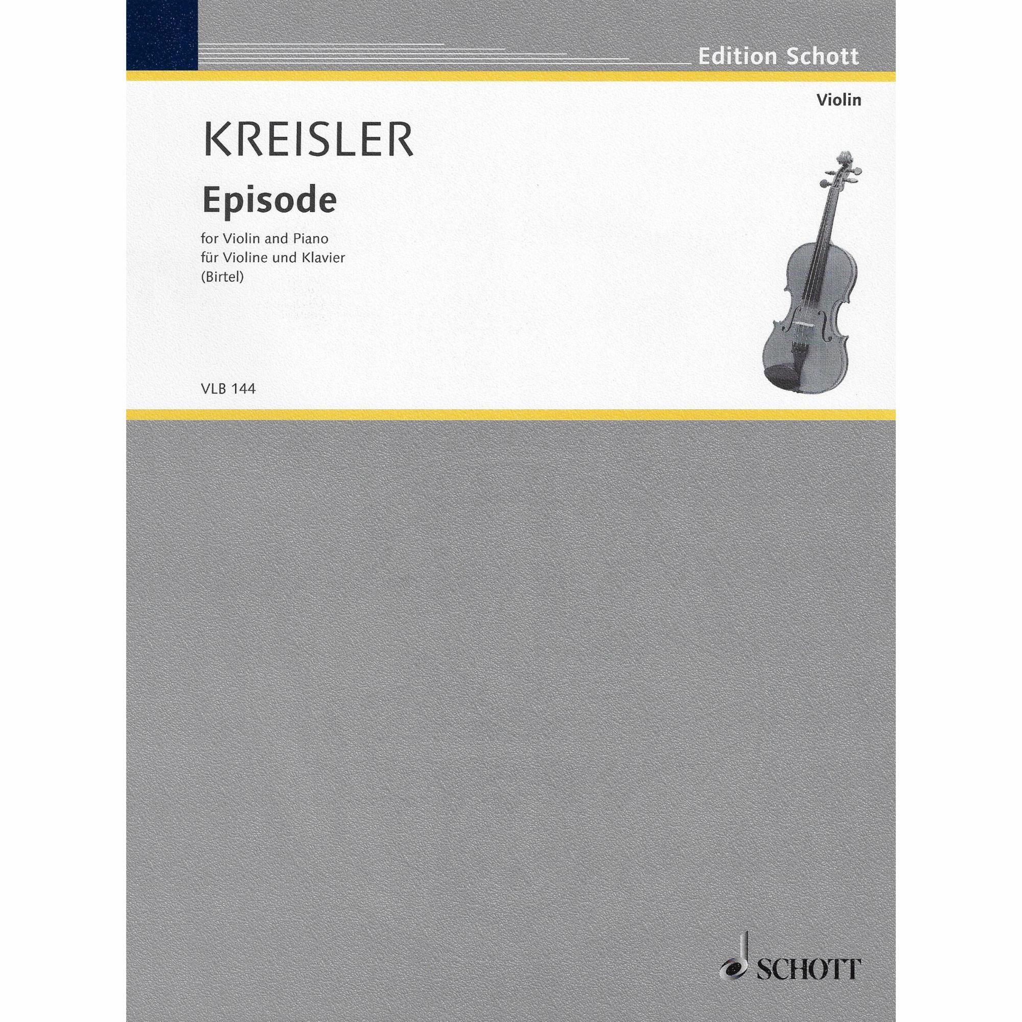 Kreisler -- Episode for Violin and Piano