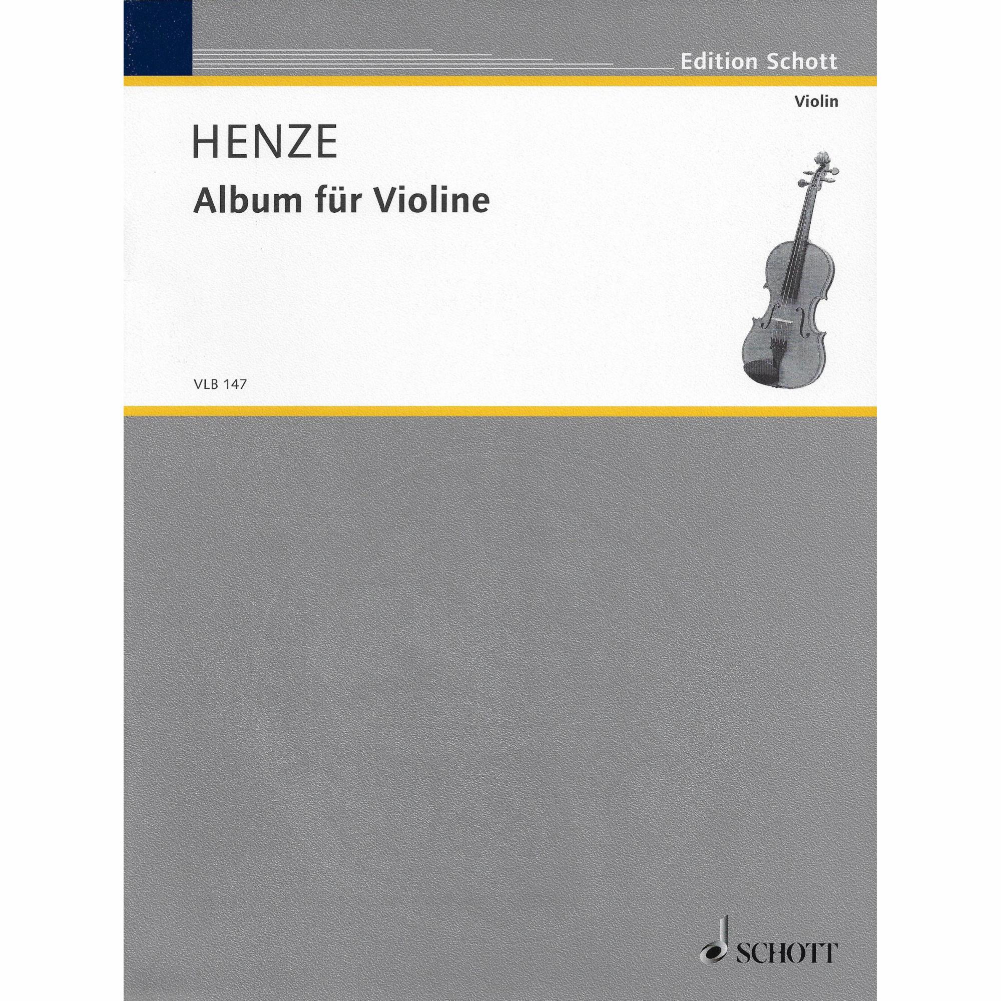 Henze -- Album for Solo Violin