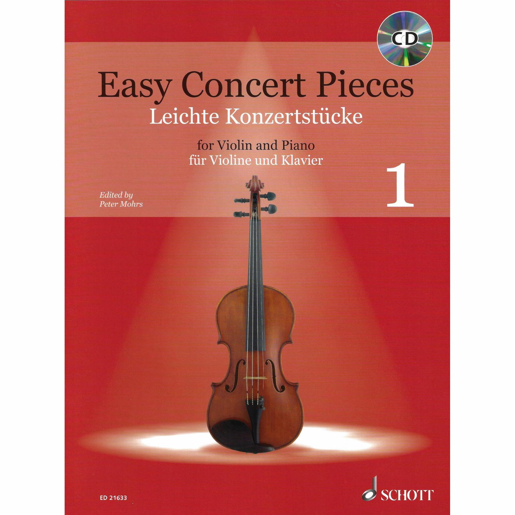 Easy Concert Pieces, Vols. 1-3 for Violin and Piano