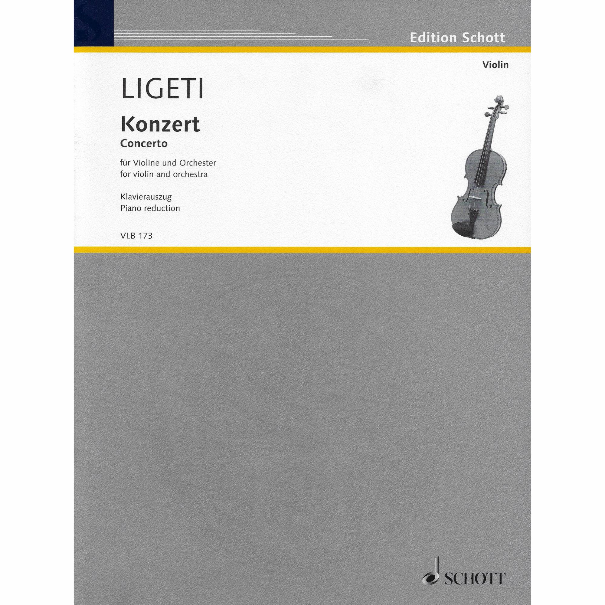 Ligeti -- Concerto for Violin and Piano