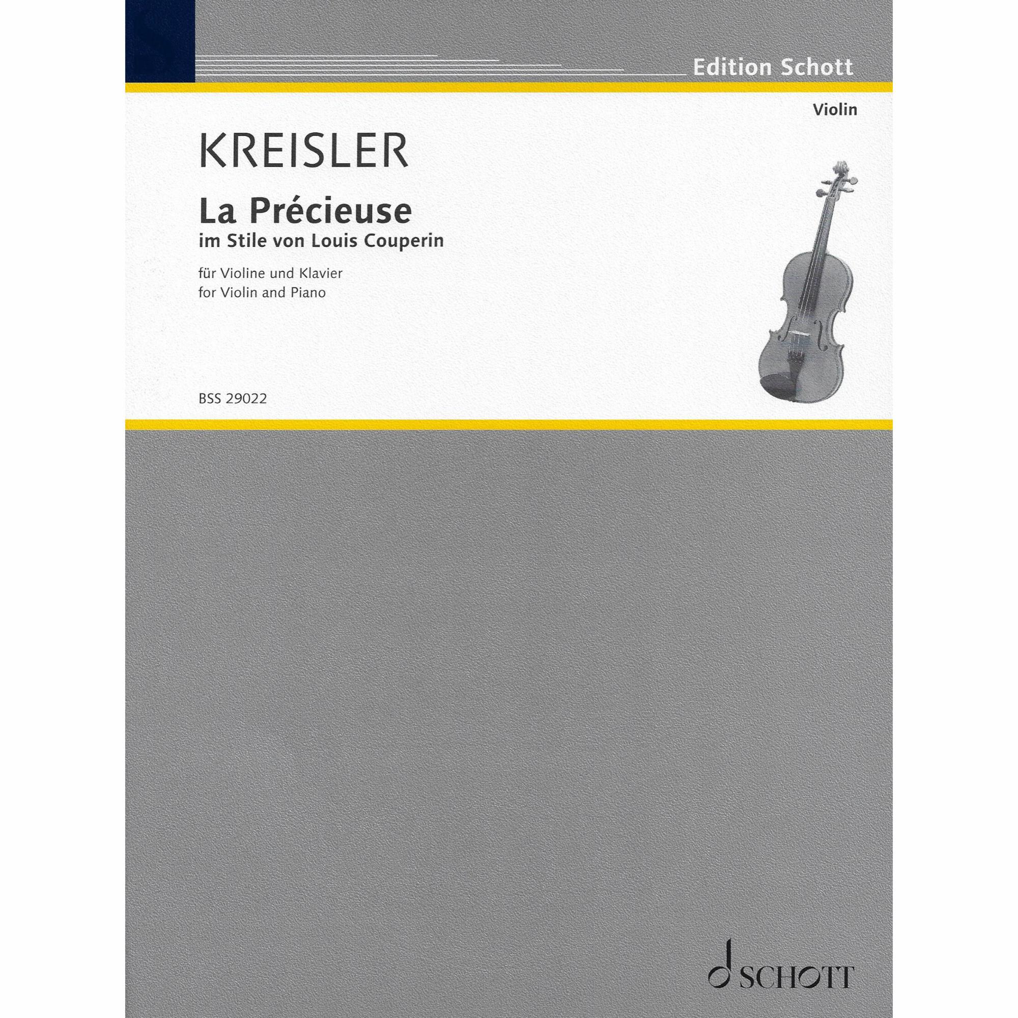 Kreisler -- La Precieuse for Violin and Piano