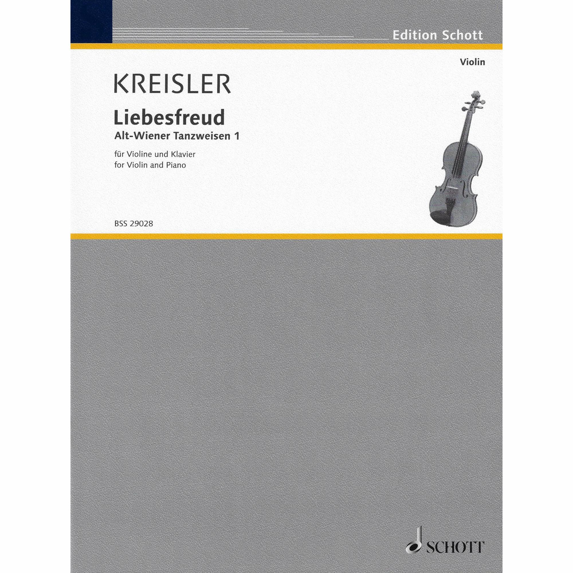 Kreisler -- Liebesfreud for Violin and Piano