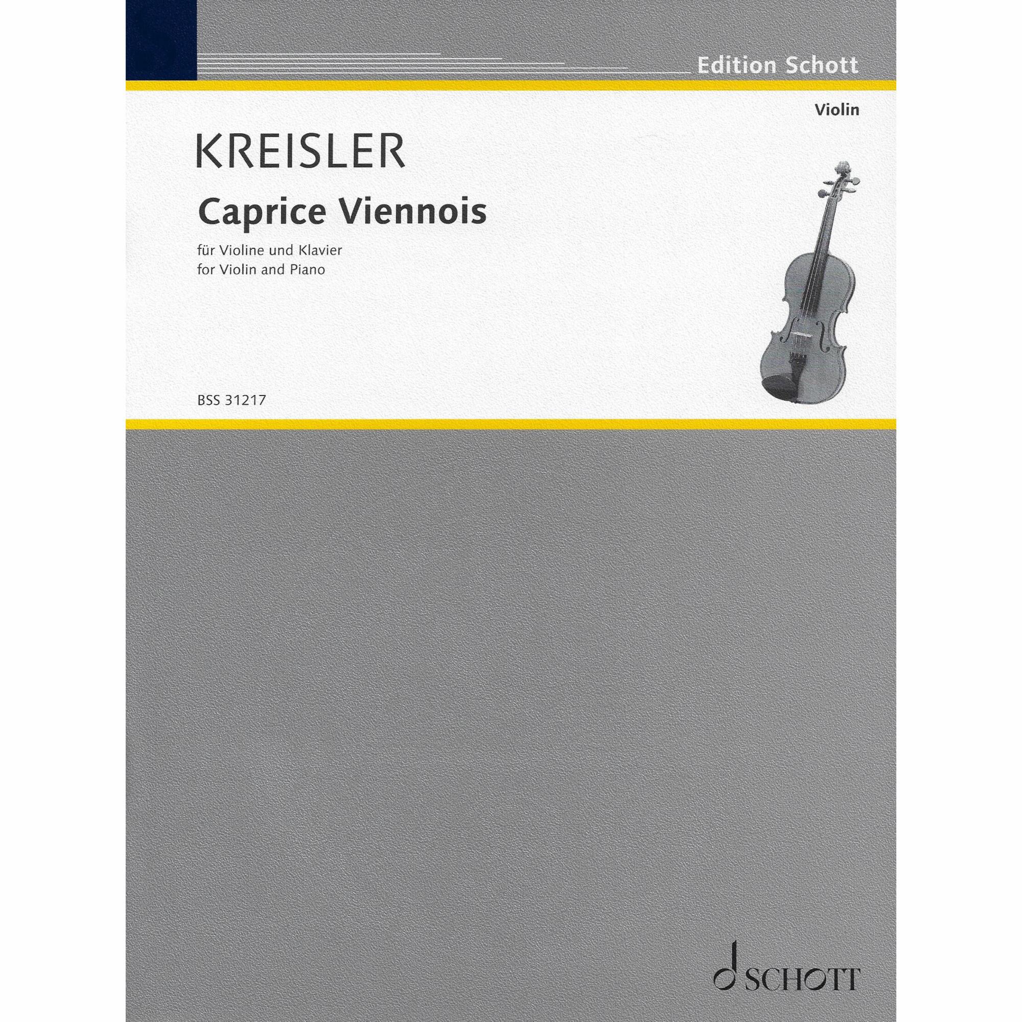 Kreisler -- Caprice Viennois for Violin and Piano
