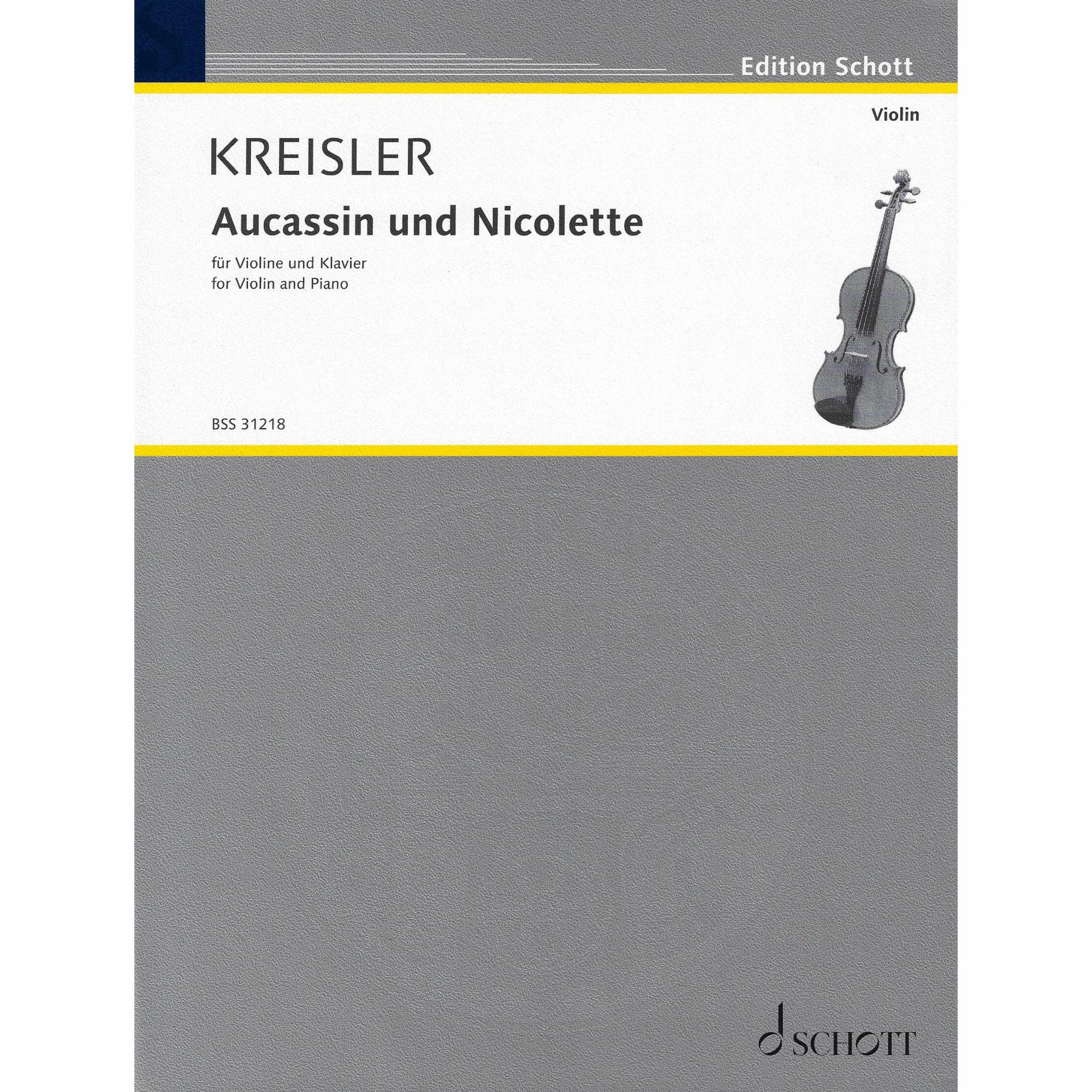 Kreisler -- Aucassin and Nicolette for Violin and Piano