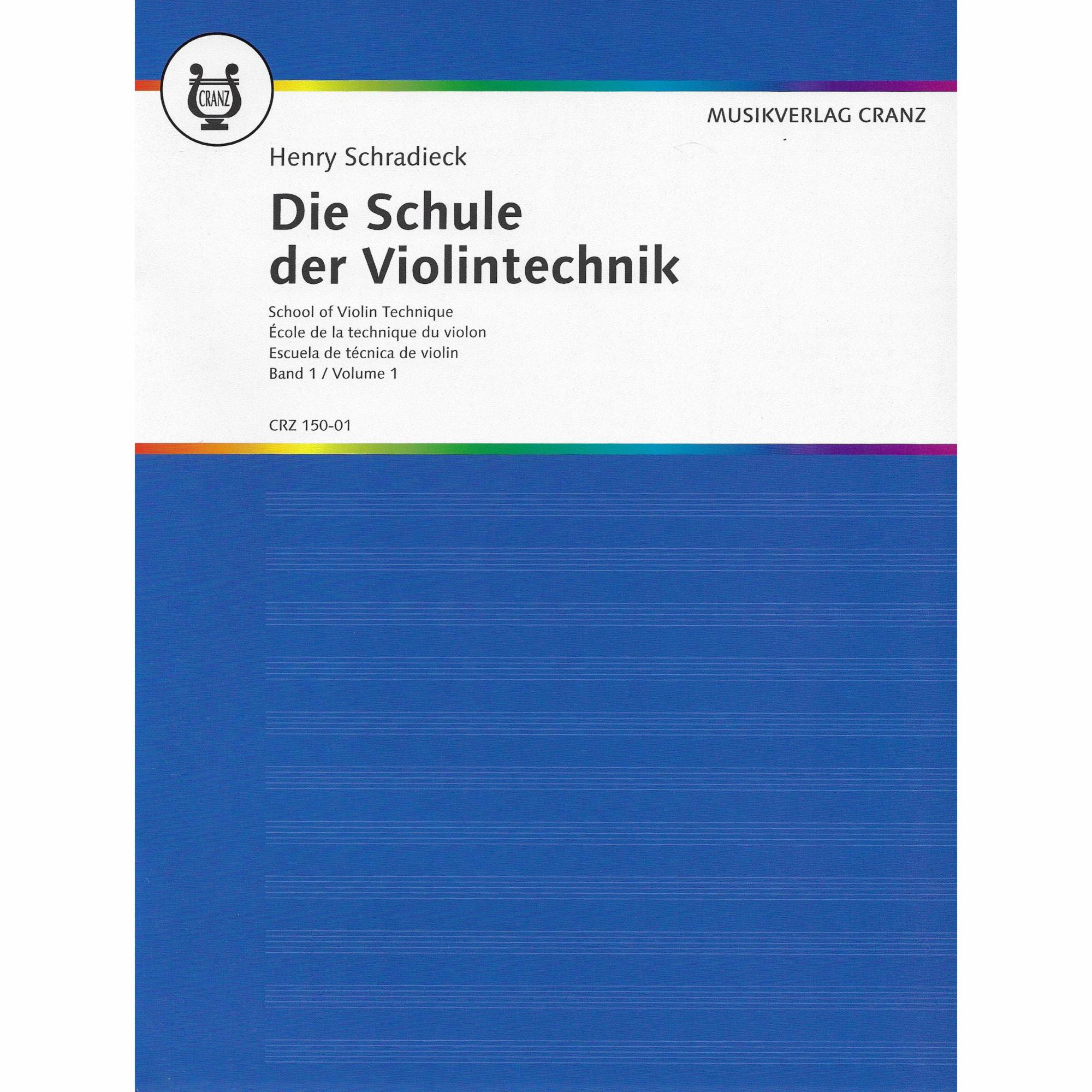Schradieck -- School of Violin Technique, Books 1-3