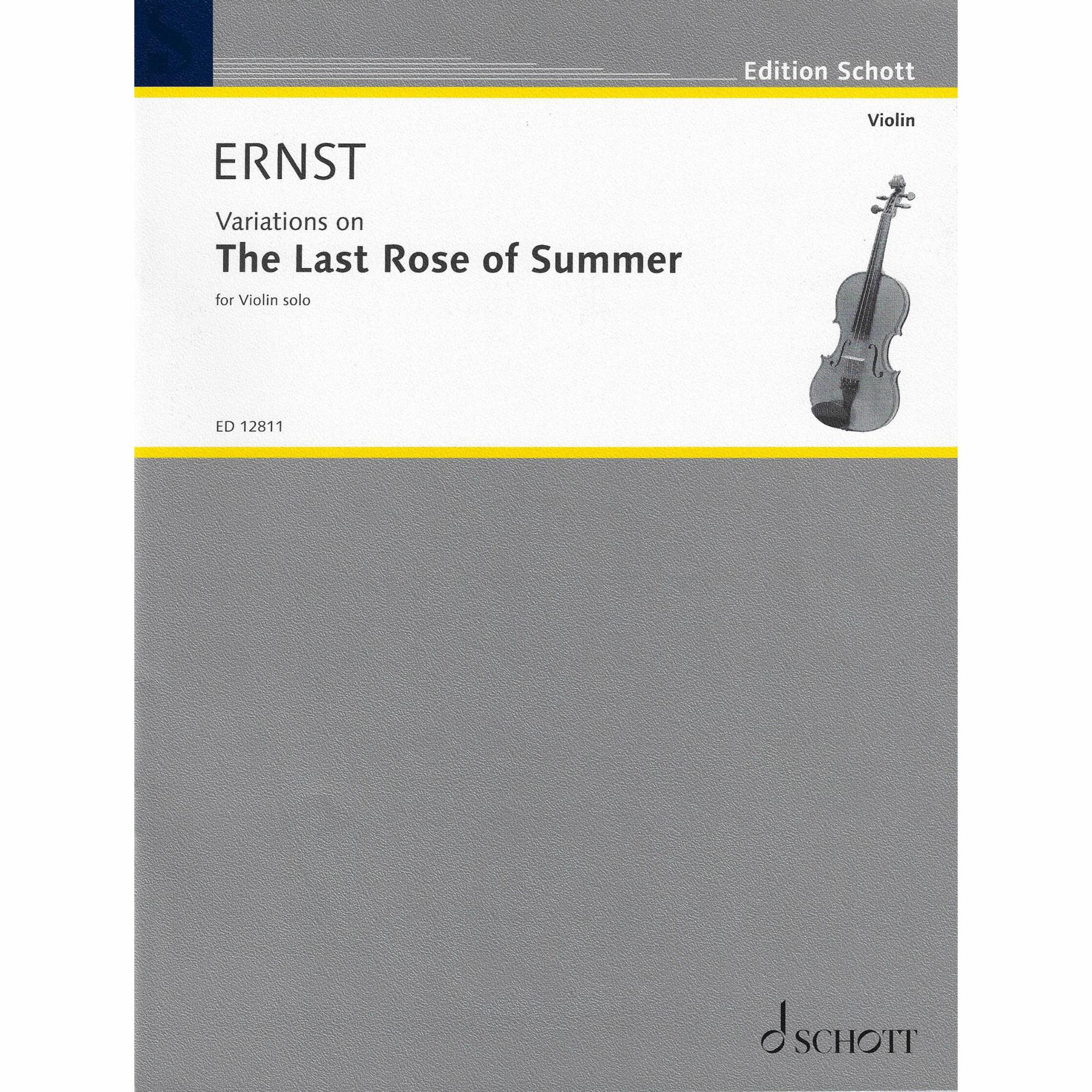 Ernst -- Variations on the Last Rose of Summer for Solo Violin
