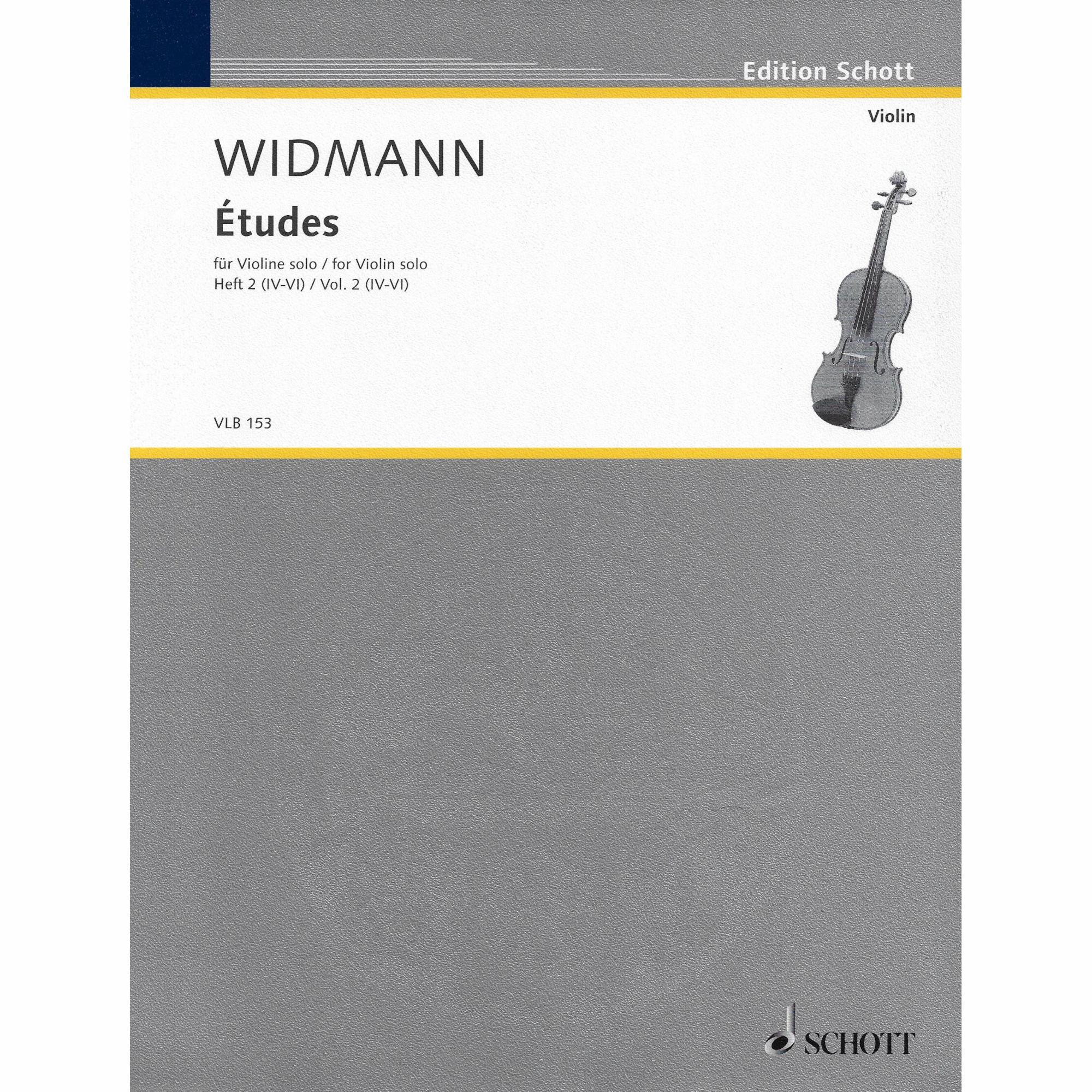 Widmann -- Etudes, Vols. 1-2 for Solo Violin
