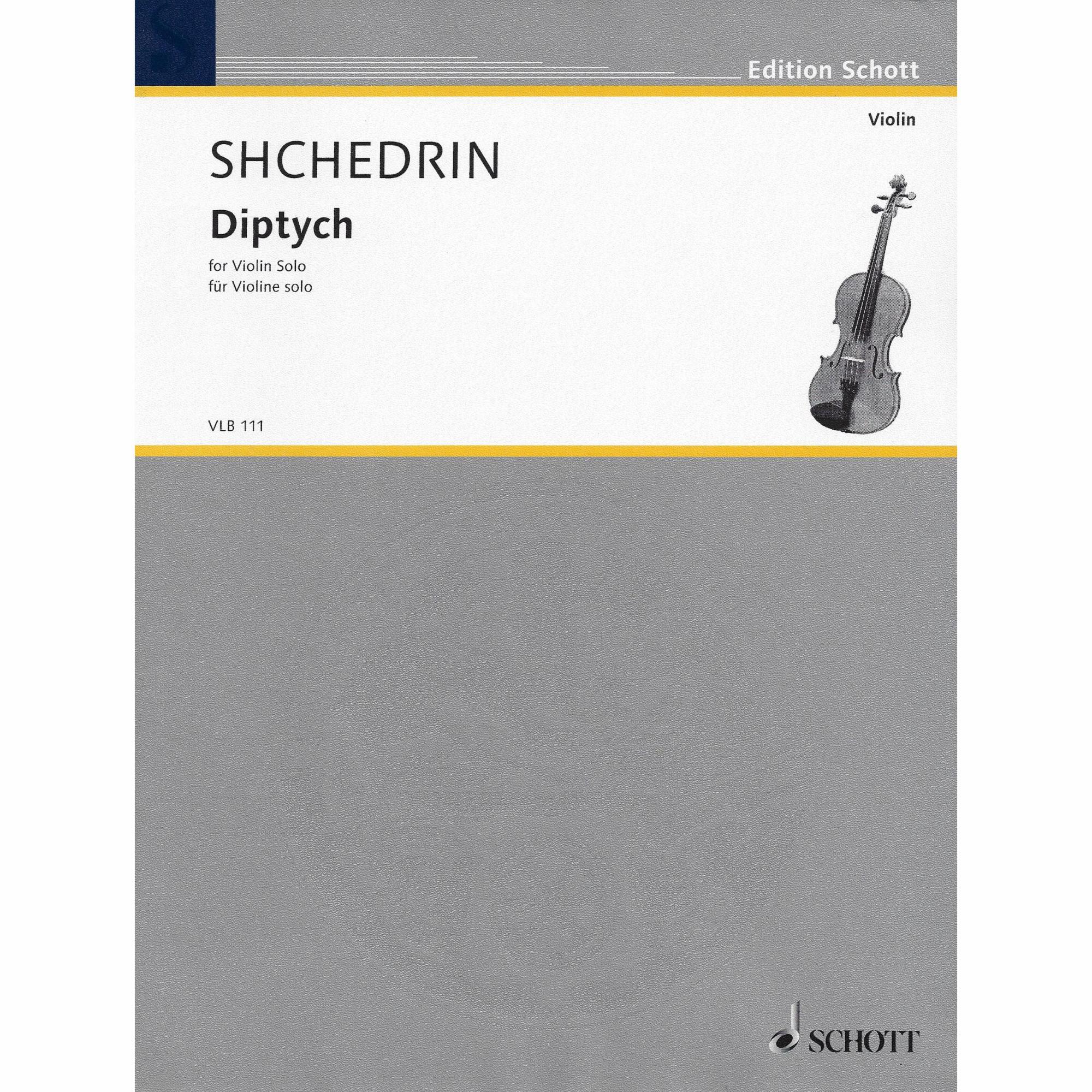 Shchedrin -- Diptych for Solo Violin