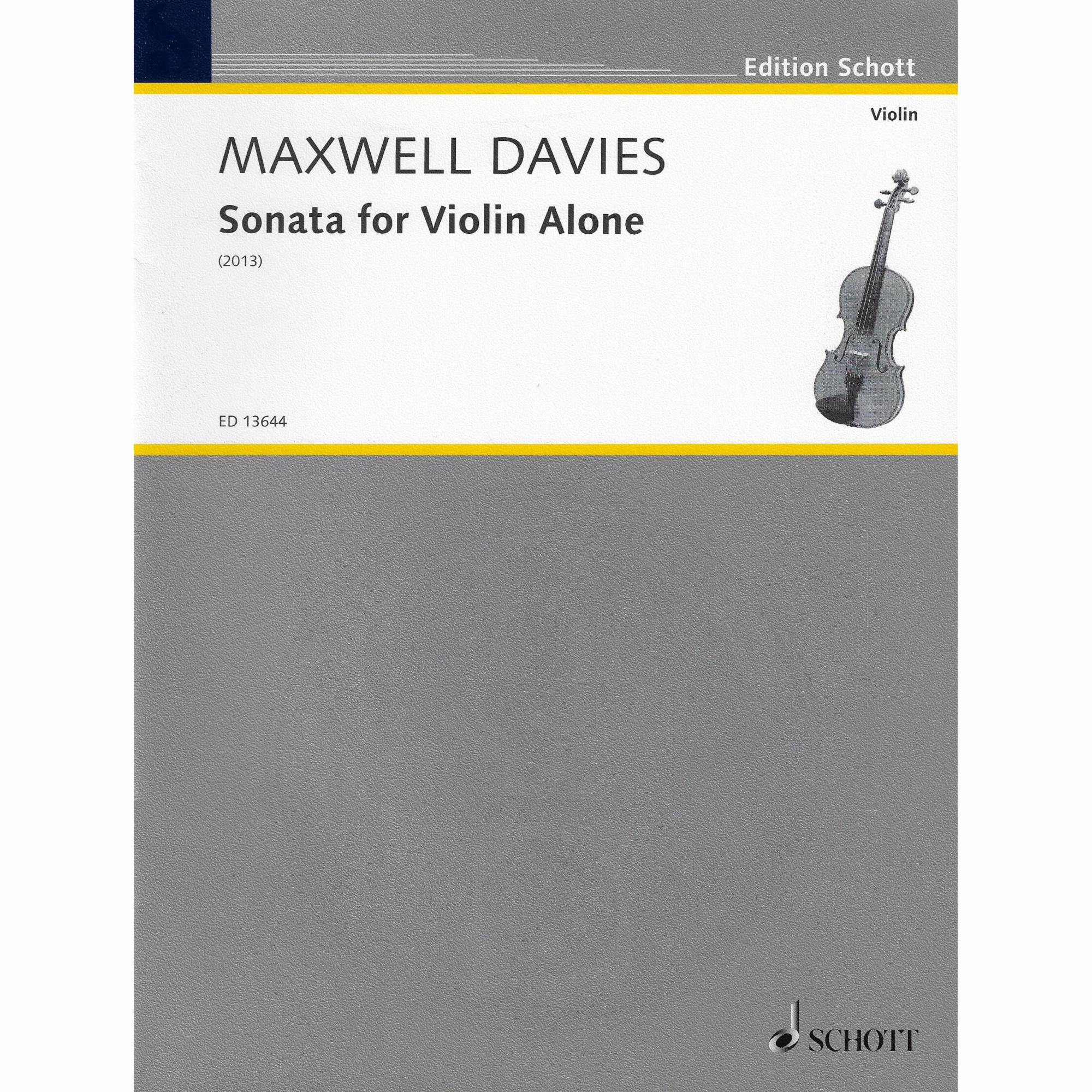 Maxwell Davies -- Sonata for Violin Alone
