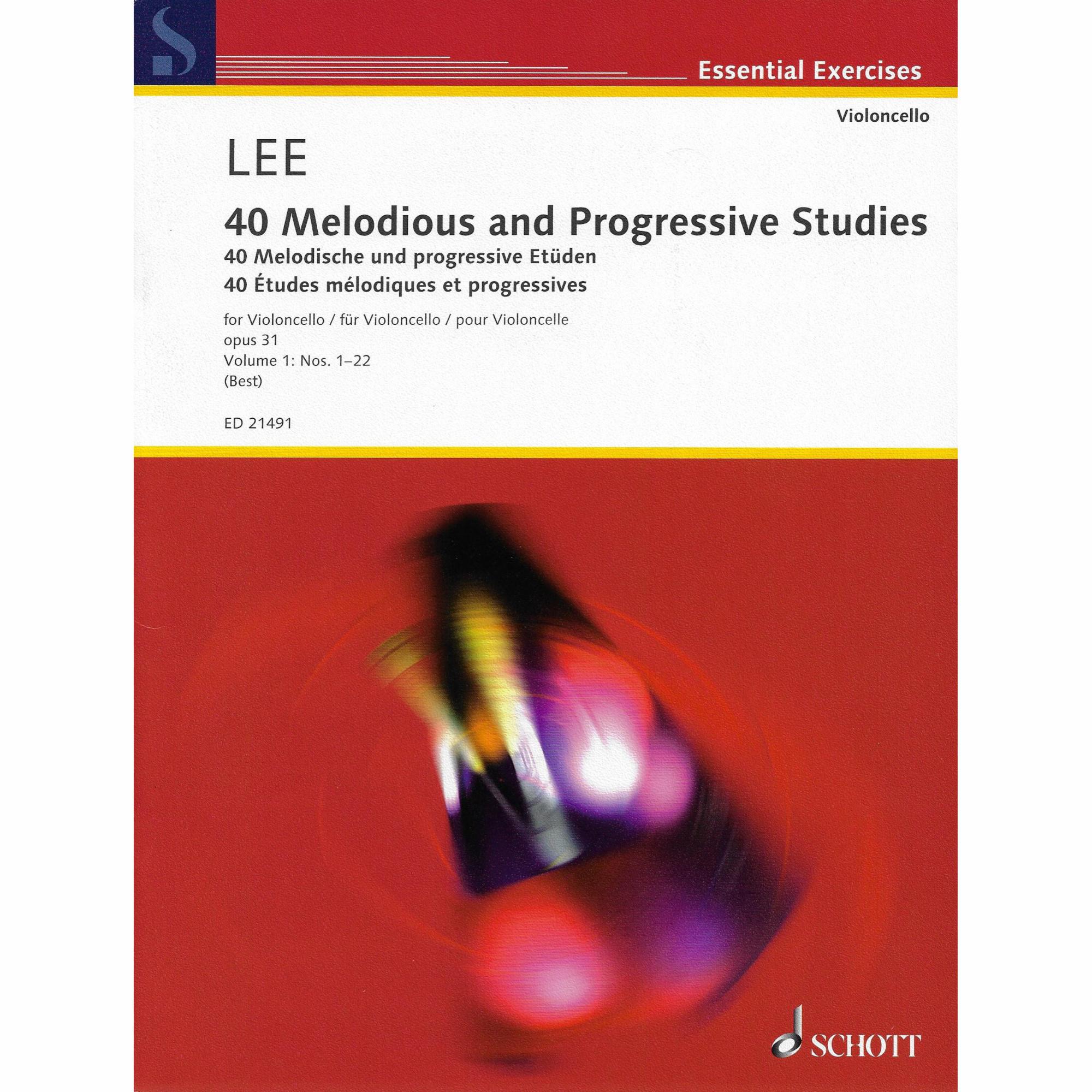 Lee -- 40 Melodious and Progressive Studies, Op. 31, Vols. 1-2 for Cello, Vol. I
