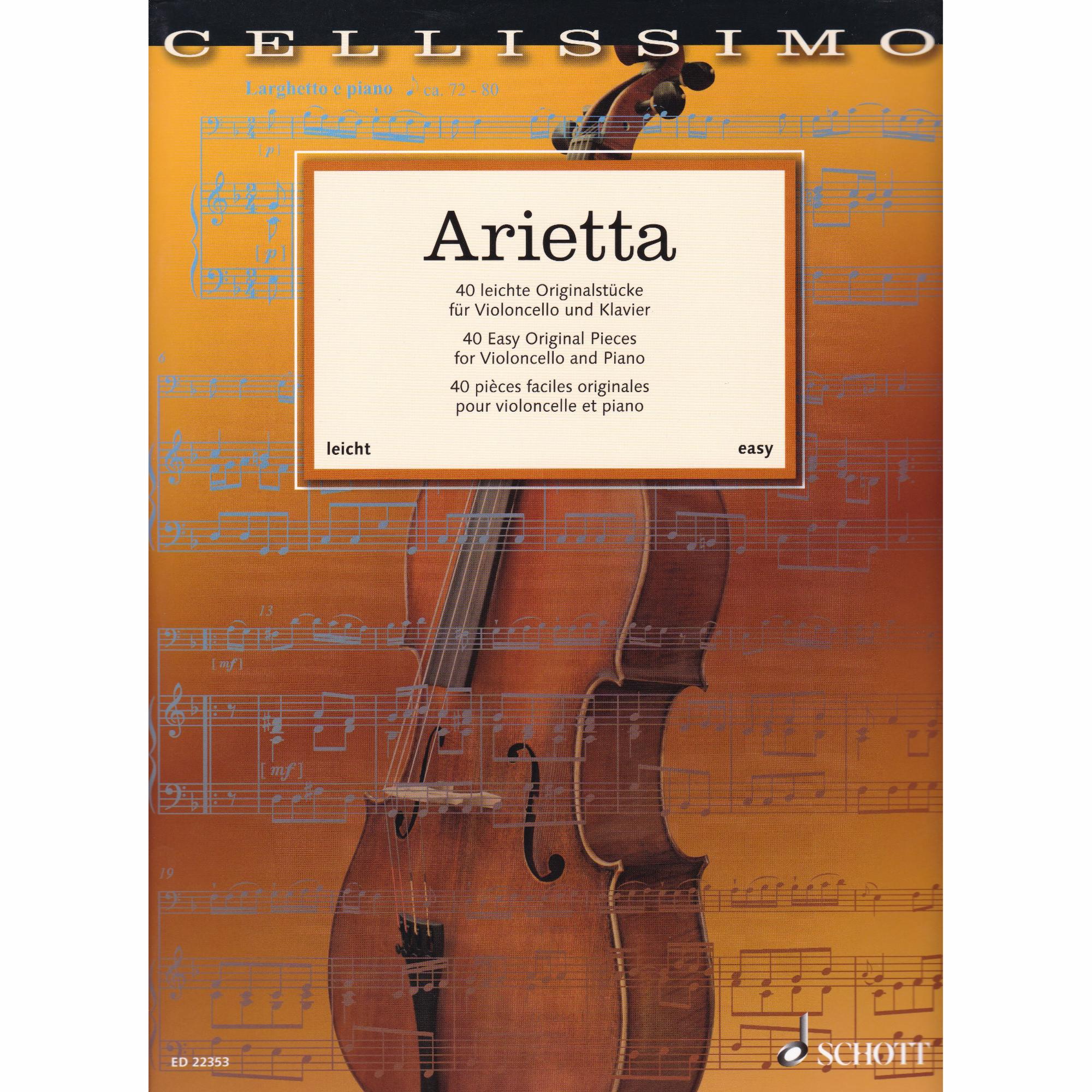 Arietta: Forty Easy Pieces for Cello and Piano
