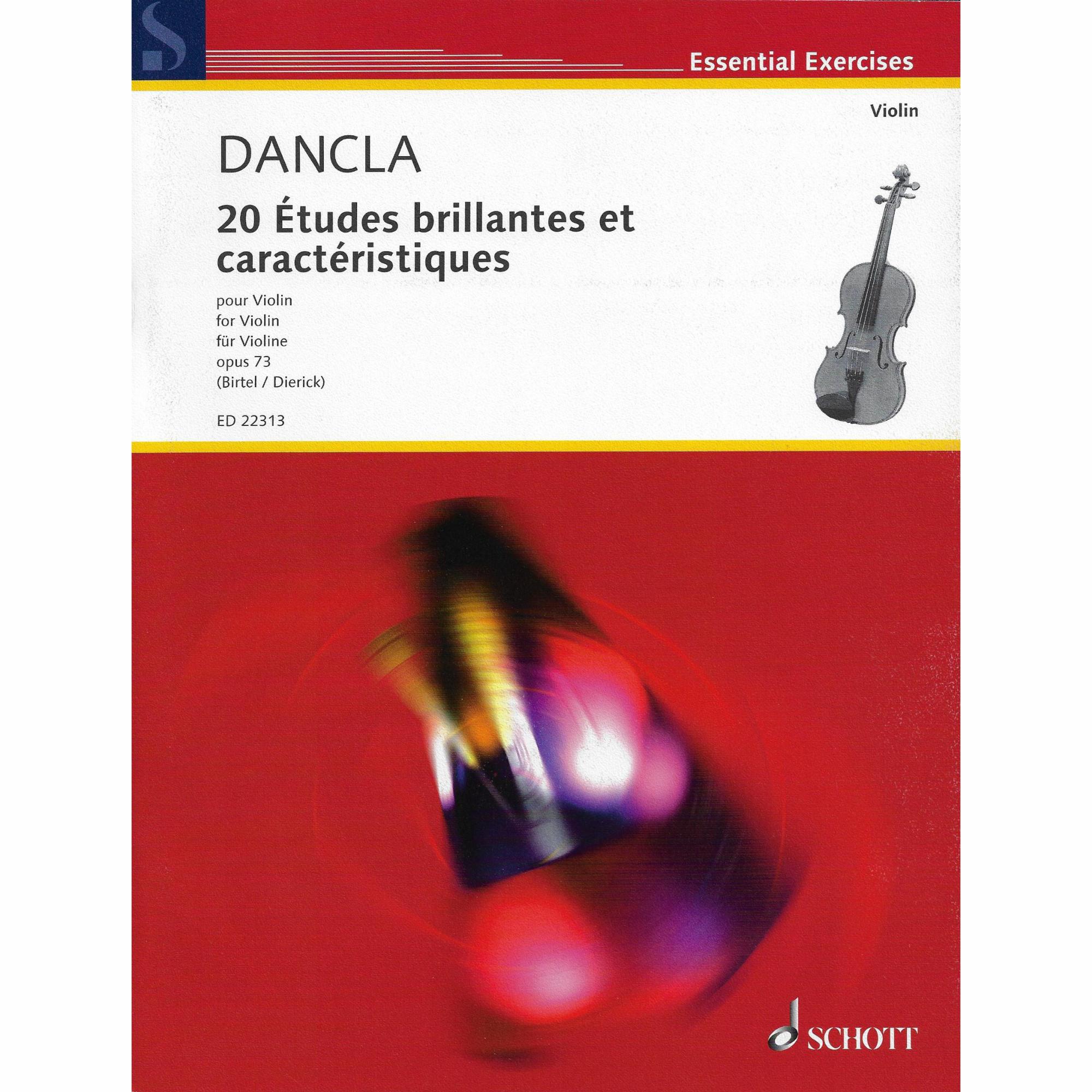 Dancla -- 20 Etudes Brillantes et Caracteristiques, Op. 73 for Violin