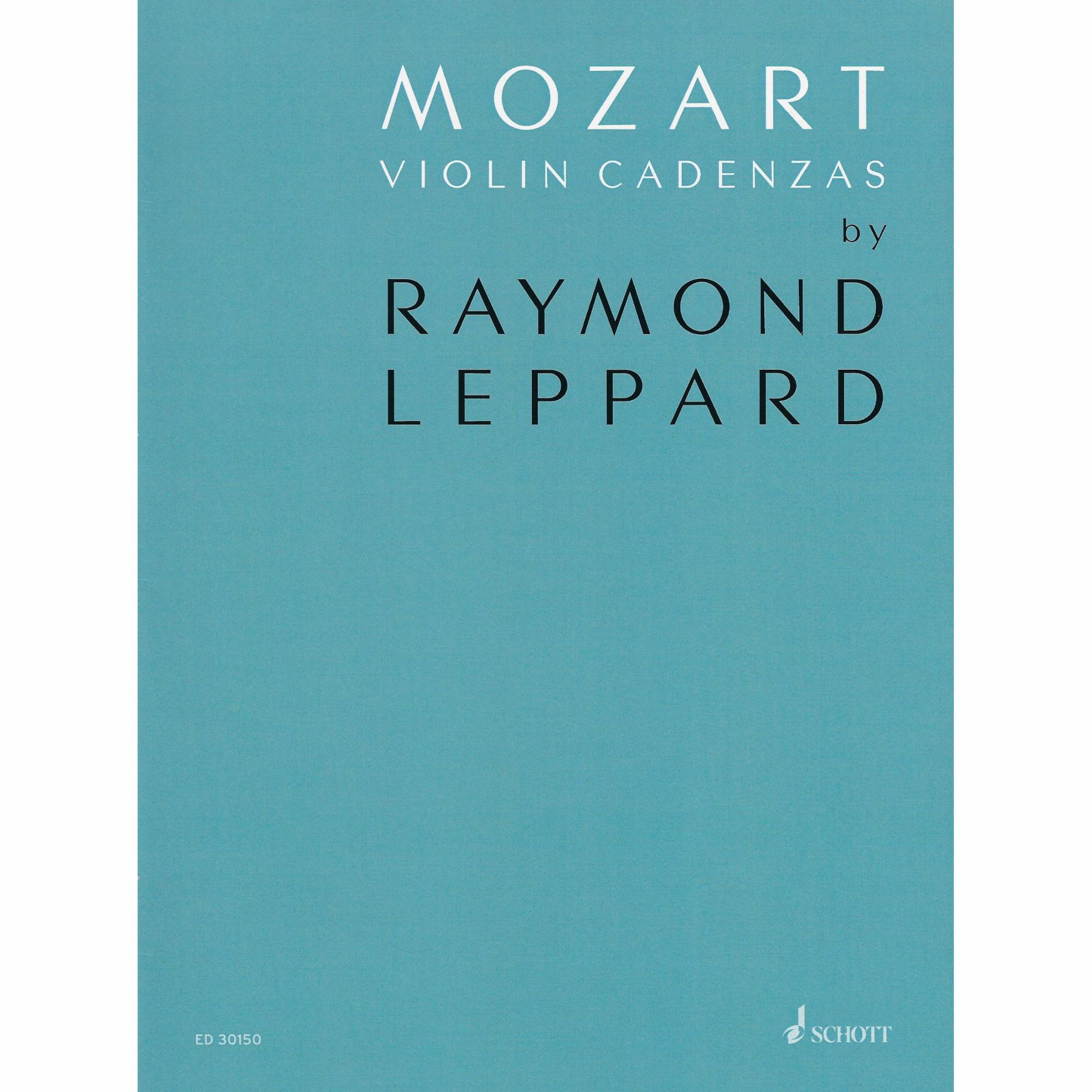 Mozart Violin Cadenzas by Raymond Leppard