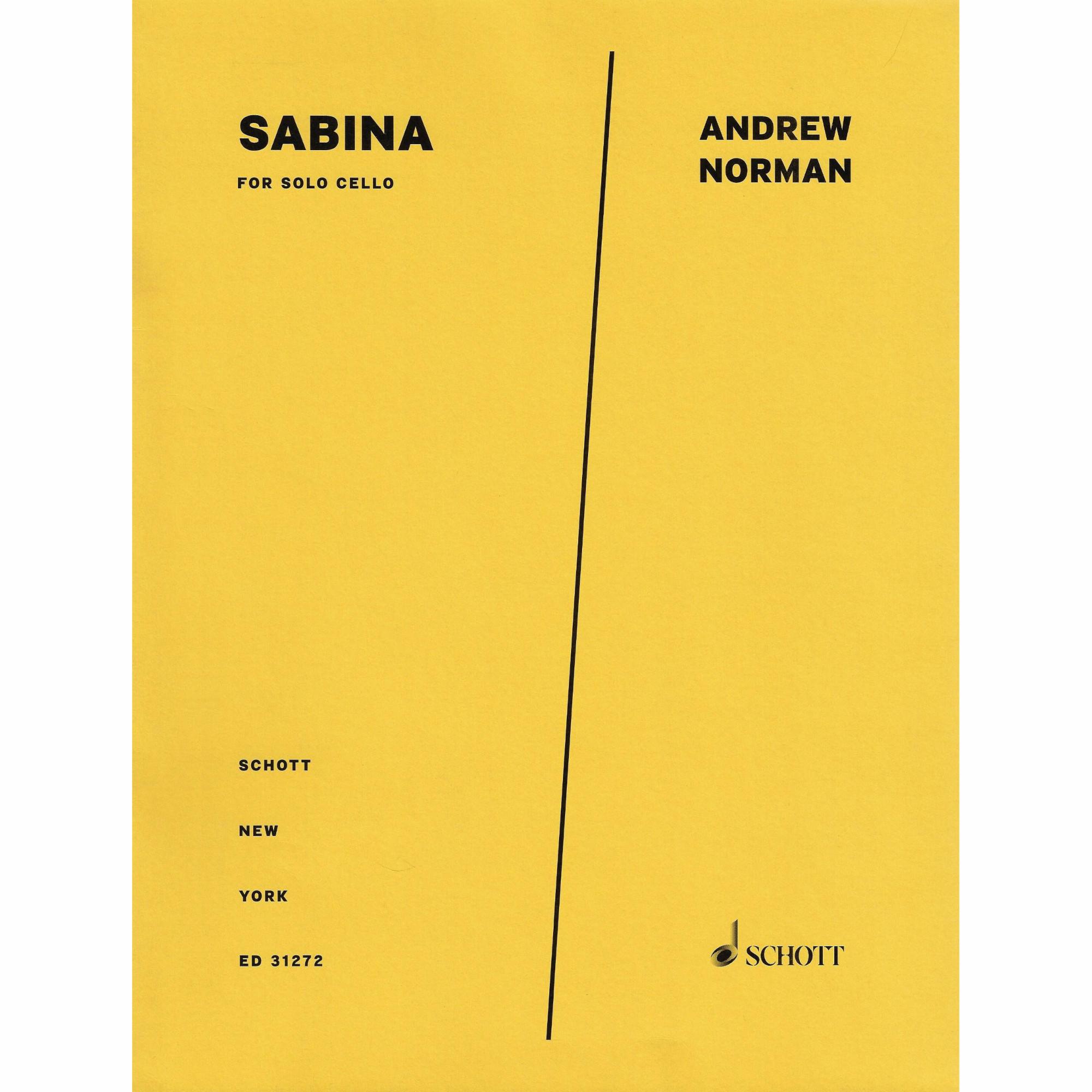 Norman -- Sabina for Solo Cello