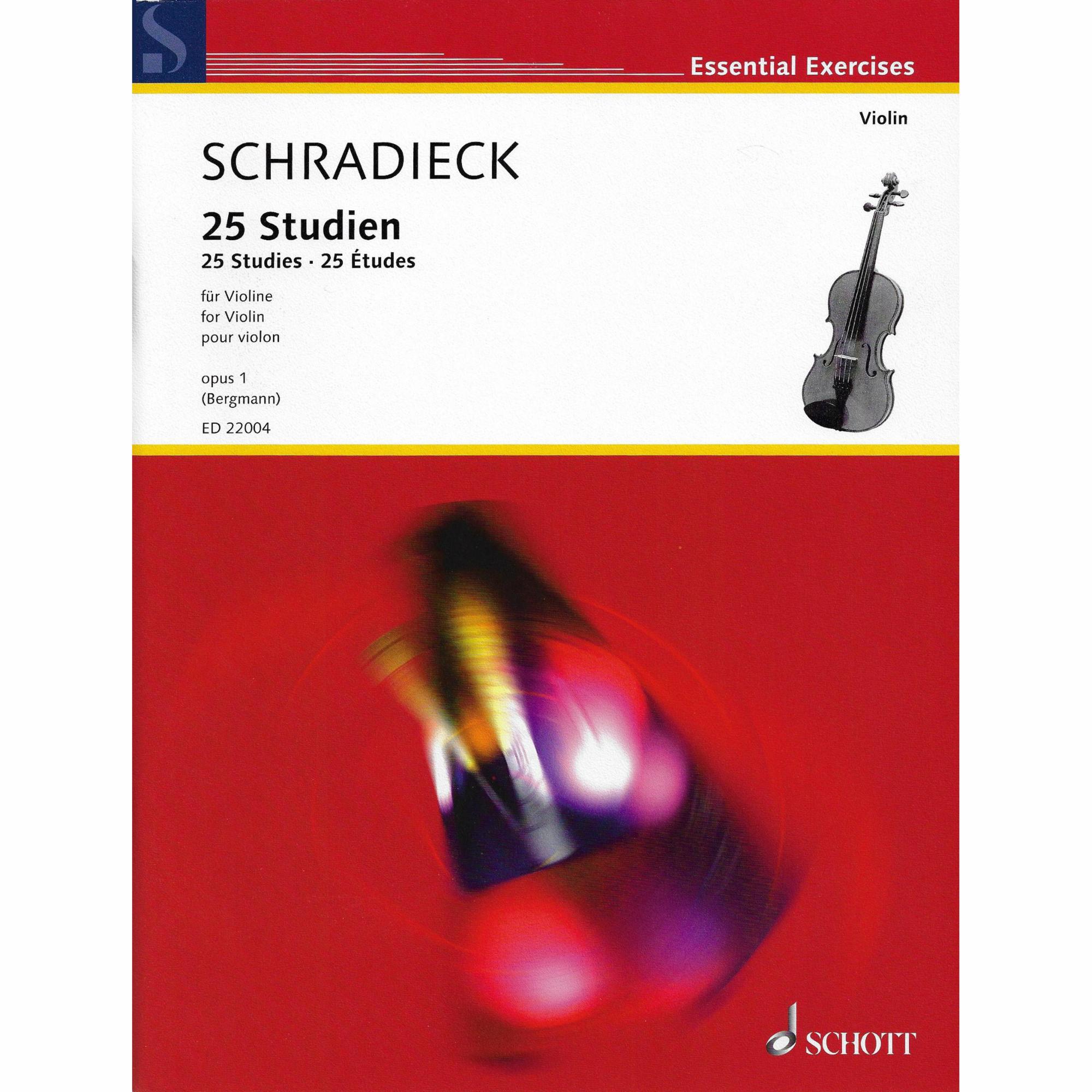 Schradieck -- 25 Studies, Op. 1 for Violin