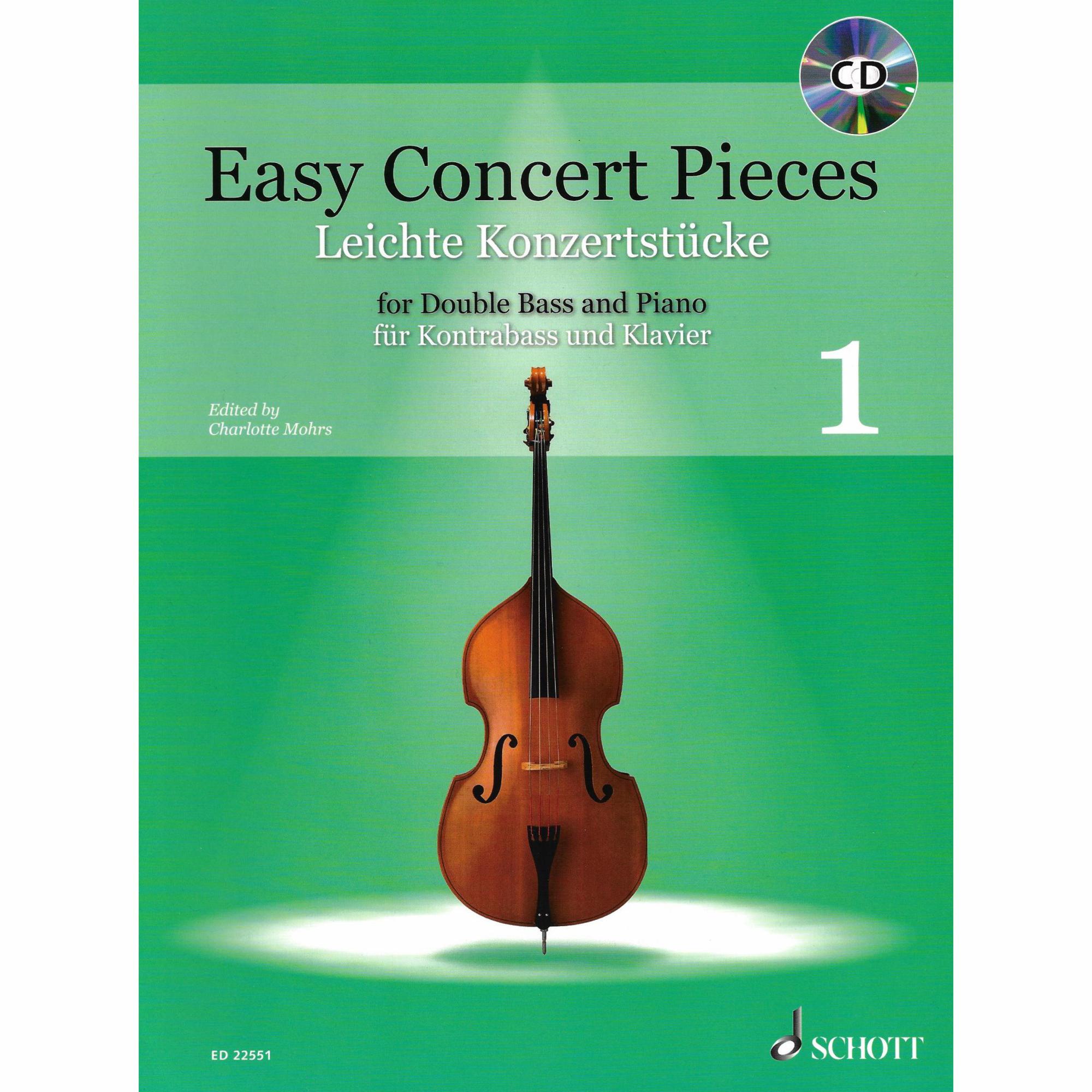 Easy Concert Pieces, Vols. 1-3 for Bass and Piano
