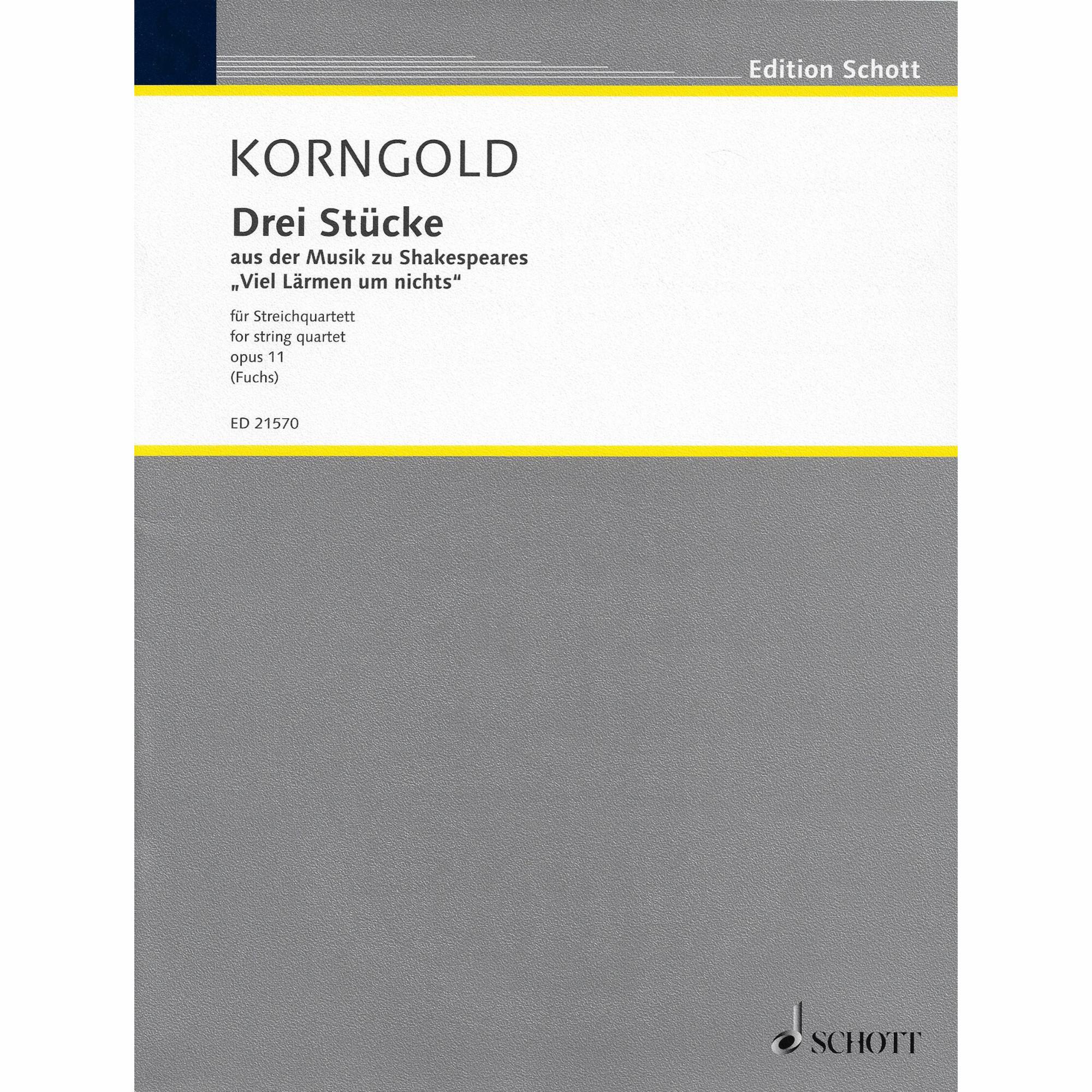 Korngold -- Three Pieces, Op. 11 for String Quartet