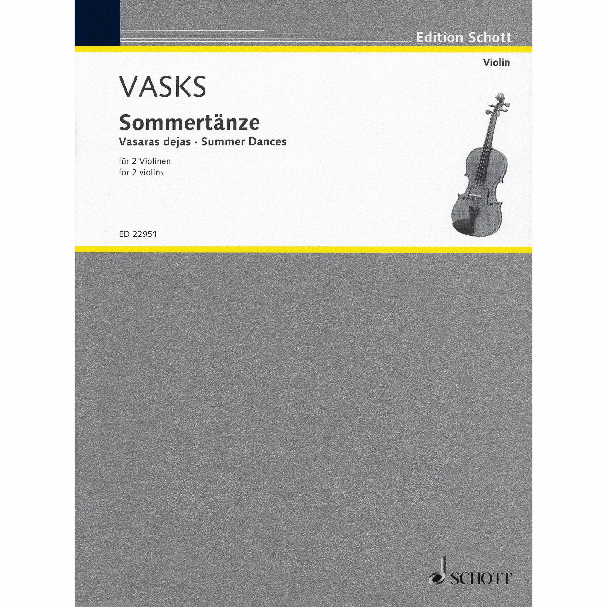 Vasks -- Summer Dances for Two Violins